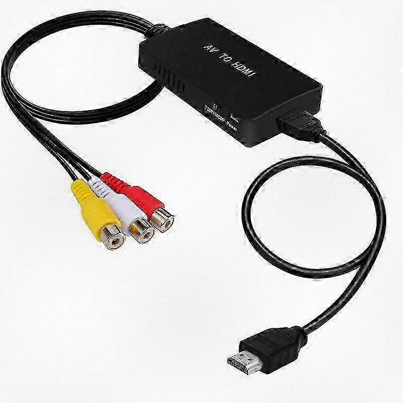 Rca To Hdmi Converter, 1080p Composite To Hdmi Adapter Suitable For Various Devices