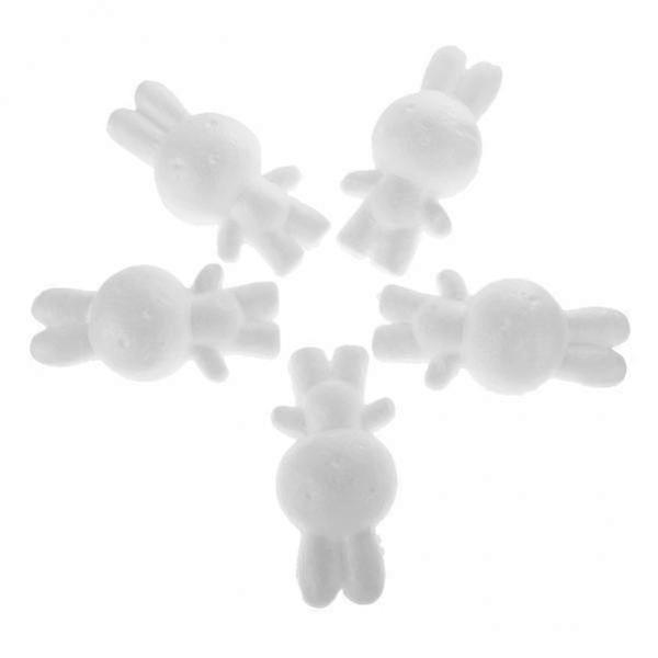 3x 5Sets Shaped Foam Ornaments for DIY Modelling Craft 14cm