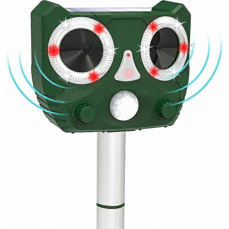 2025 Ultimo modello Repellente per gatti ad ultrasuoni per esterni, anti talpa, repellente per cani, carica solare,