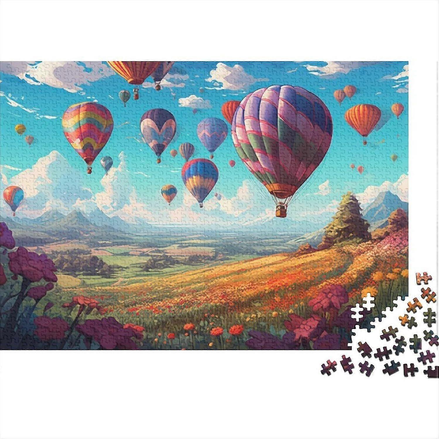 熱気球ジグソーパズル 大人のための1000ピース 熱気球1000ピースパズル教育ゲーム ホームデコレーションパズルスタイル-150