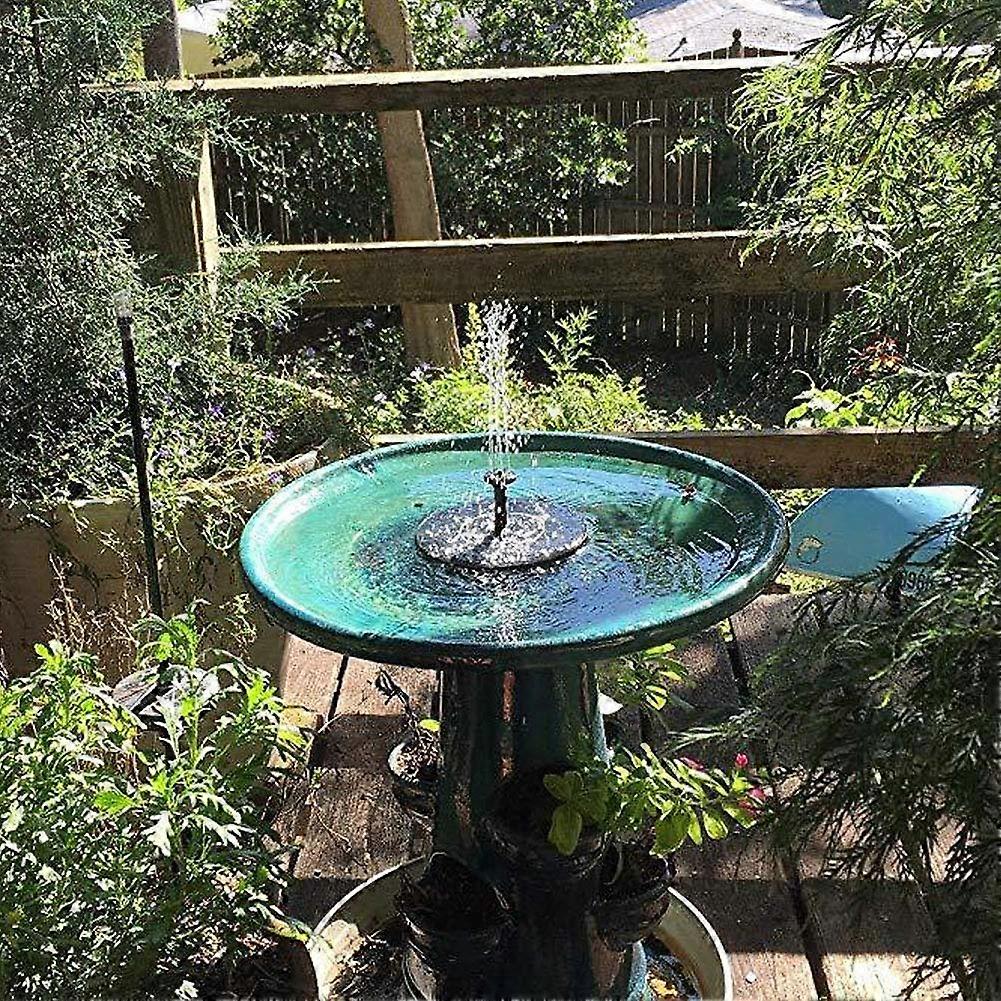 Spring fountain pump, 7 V, Solarpowered fountain pump for outdoor use, Floating fountain for garden pond, Bird bath