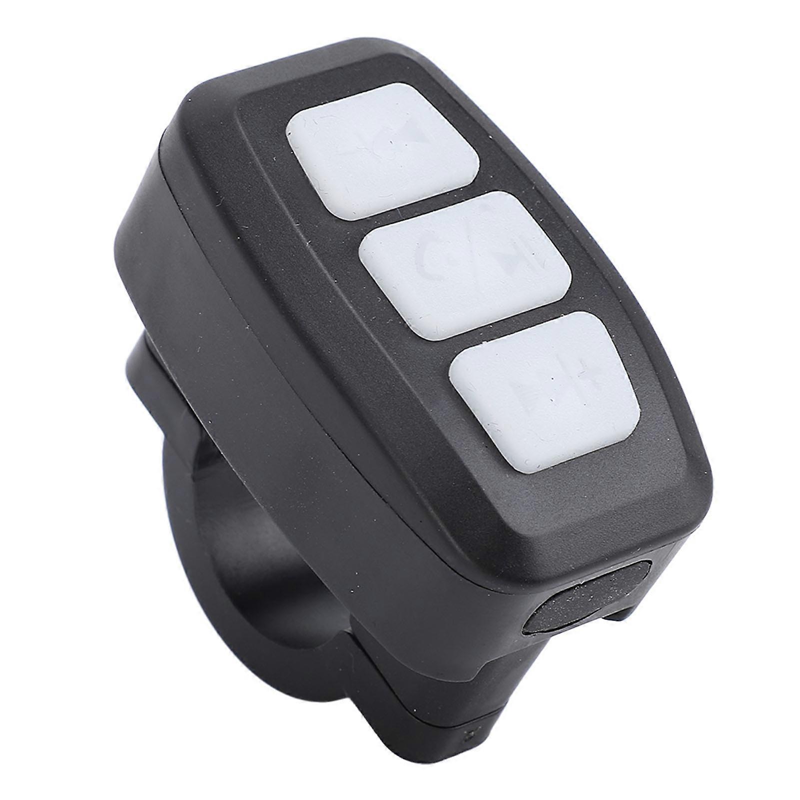 Wireless Phone Controller BT IPX6 Multifunctional Rechargeable Cycling Phone Remote 5V White 