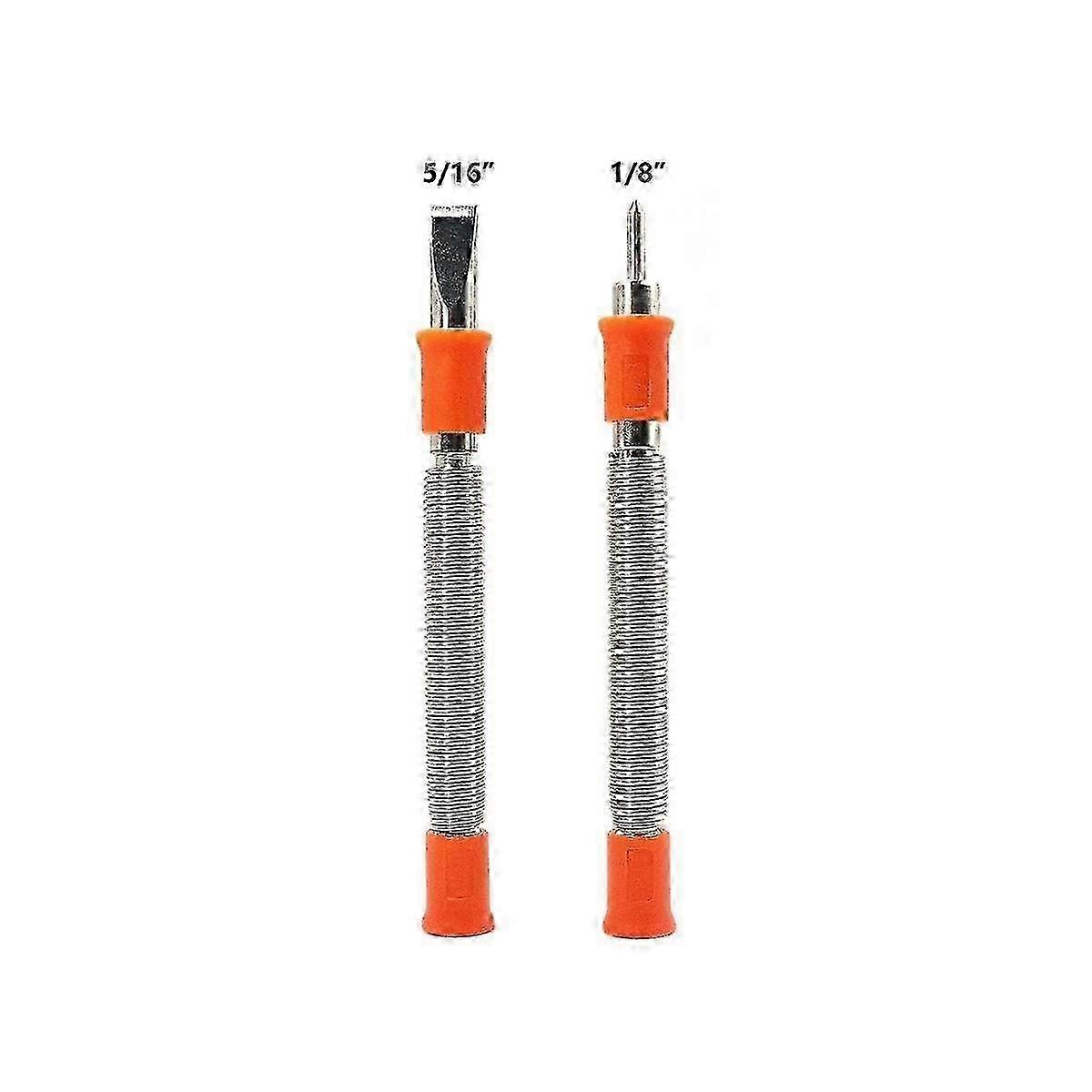 2Pcs Spring Tool Set with 5/16-Inch Chisel and 1/8-Inch Center Punch for Rivet Removal