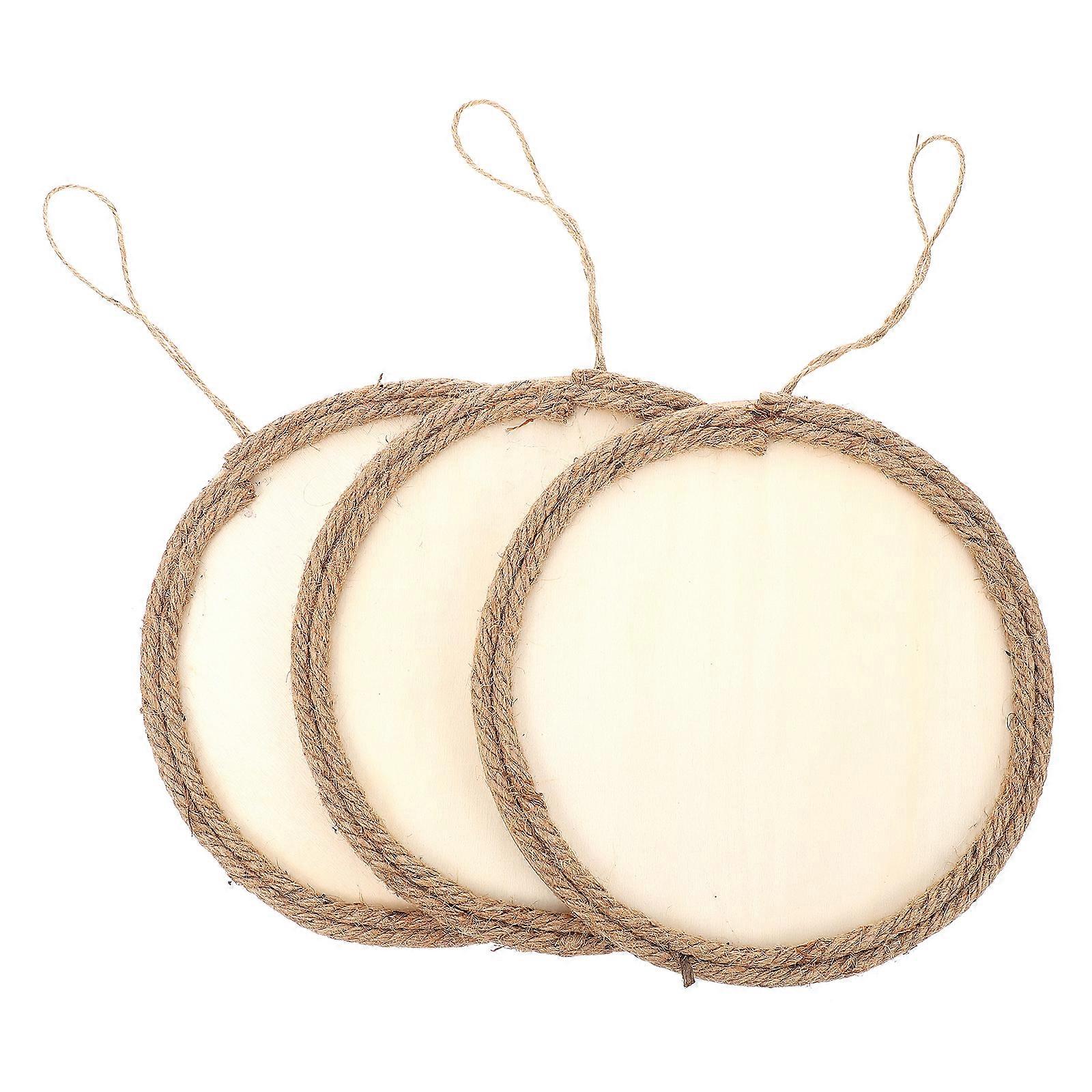 3pcs Wooden Blank Picture Frames Handmade DIY Photo Frames Set