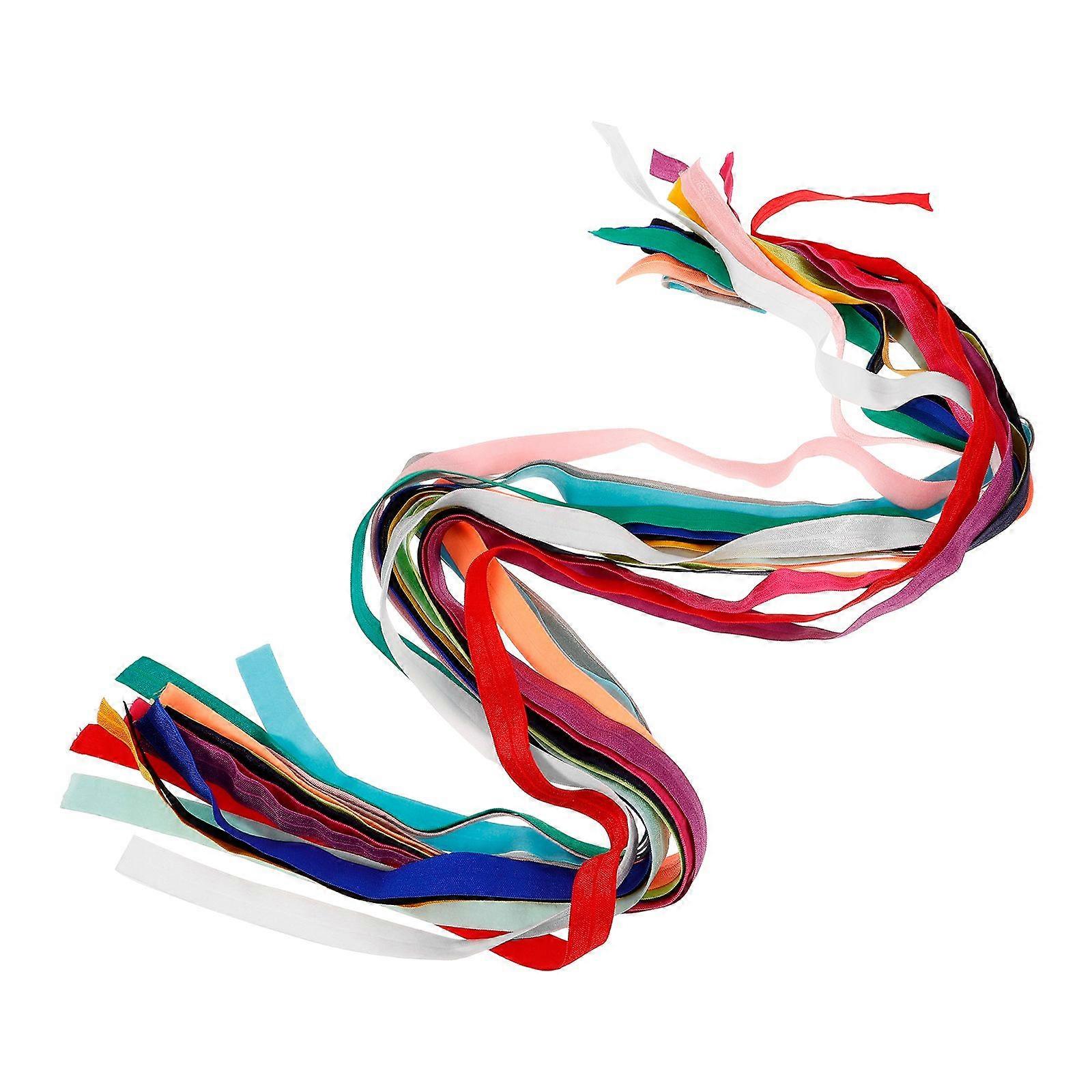 15 قطعة DIY الربيع تمتد الحياكة الخياطة شريط مطاطي مطوي الأشرطة المطاطية للطفلة فتاة في سن المراهقة النساء تمتد ربطات الشعر عصابات الشعر أقواس متنوعة 15 