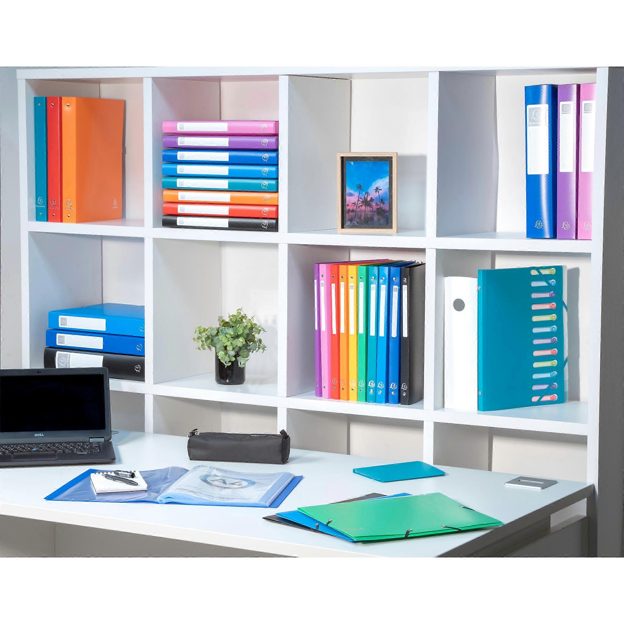 Exacompta 55820E 50x Carpetas gomas + 3solap A4 PP OPAK rosa