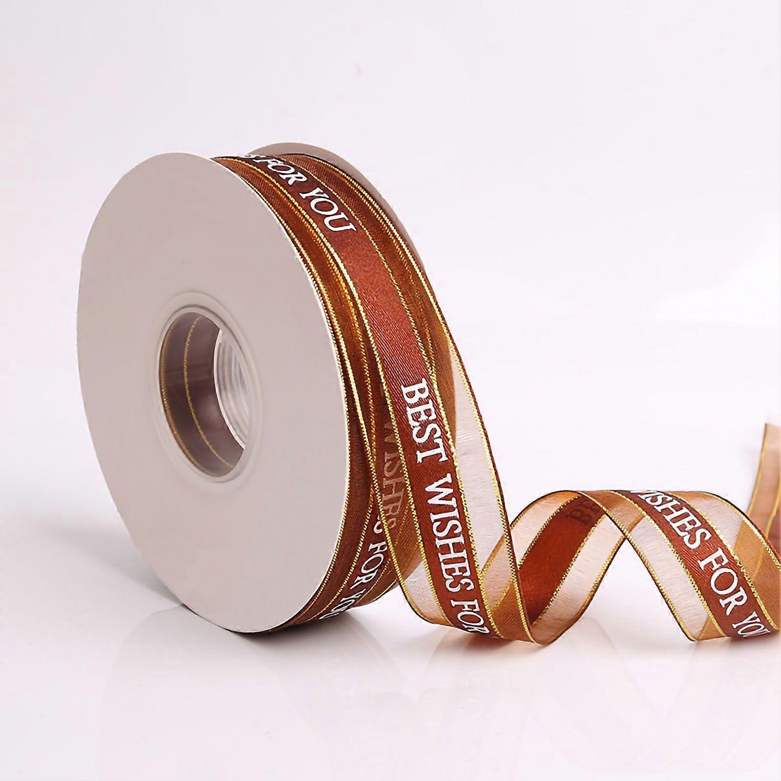 2025 أحدث نموذج هدية الشريط تصميم رسالة ألوان زاهية لا تتلاشى واسعة