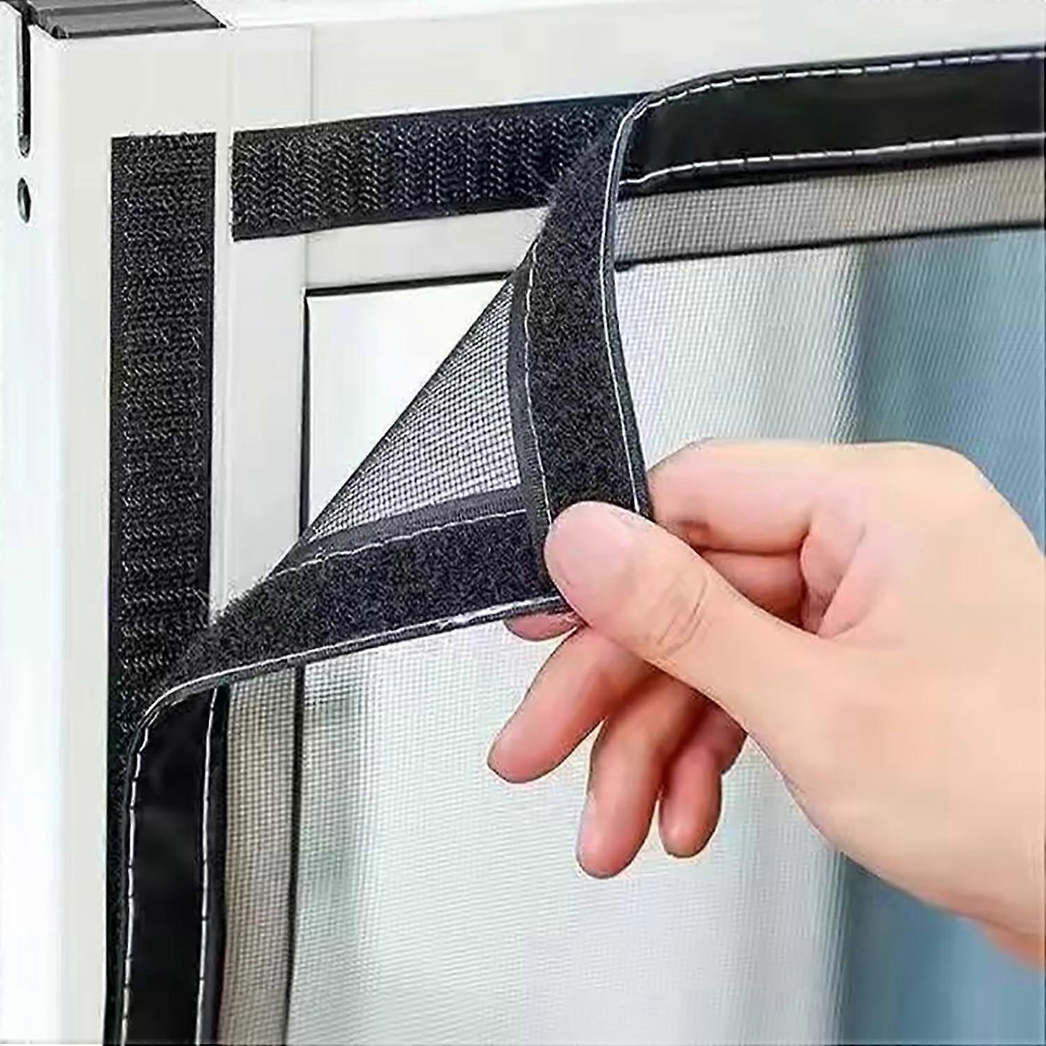 Fly Screen Window 90x95 CM DIY Insect Protection No Drilling Required Window Screen For Flies And Mosquitoes