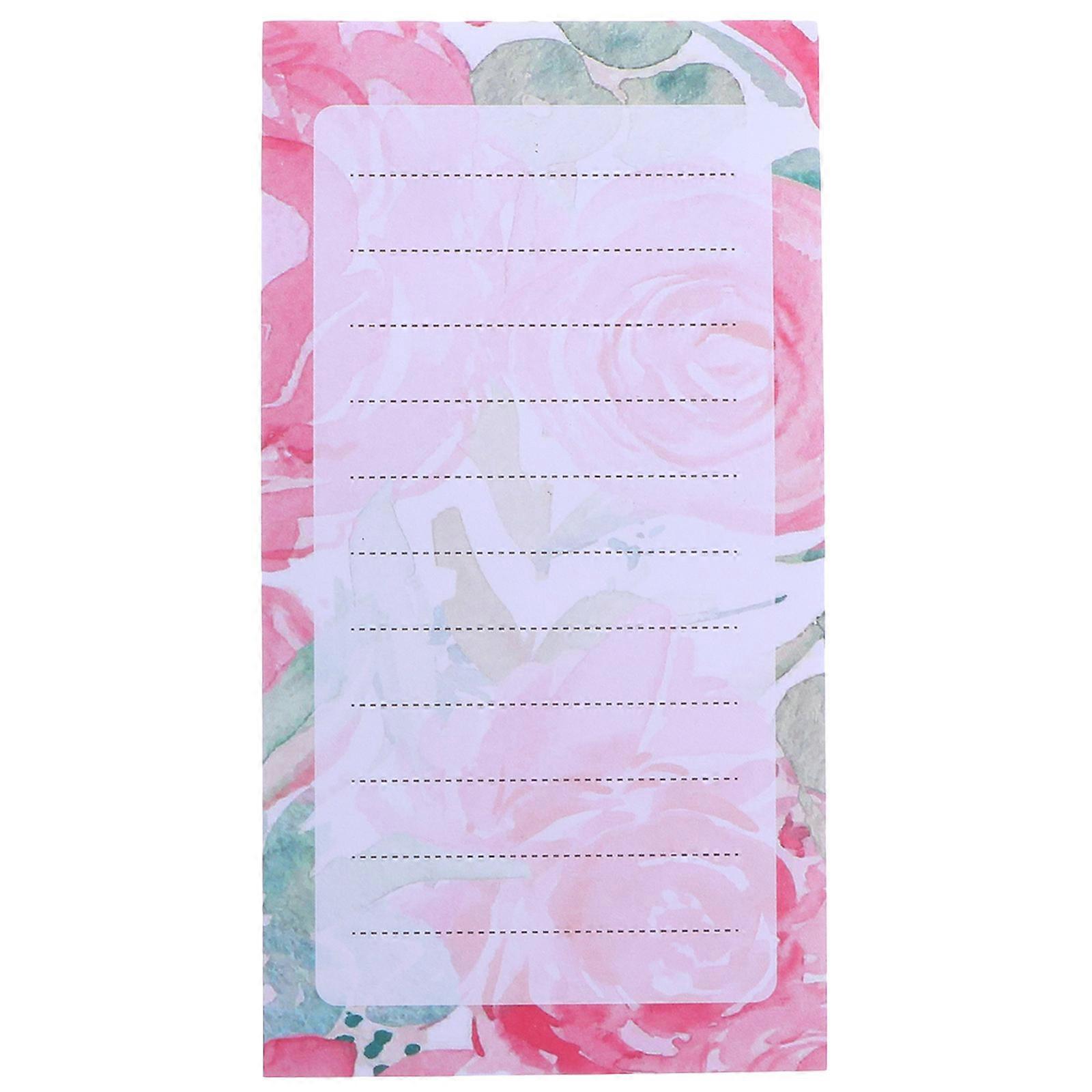 Fridge Notepad Magnetic Sticky Notebook Message Notes Home Use Rectangular Shape 14x7.5cm 50 Pages per Book
