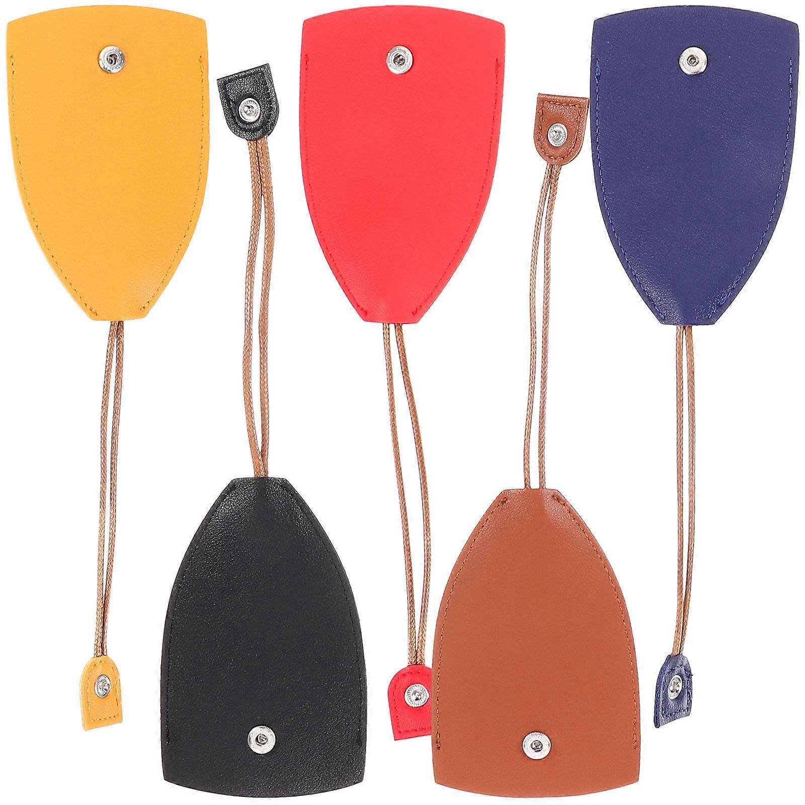 Key Case For Car Keys Compact Design Brown Protection 5Pcs