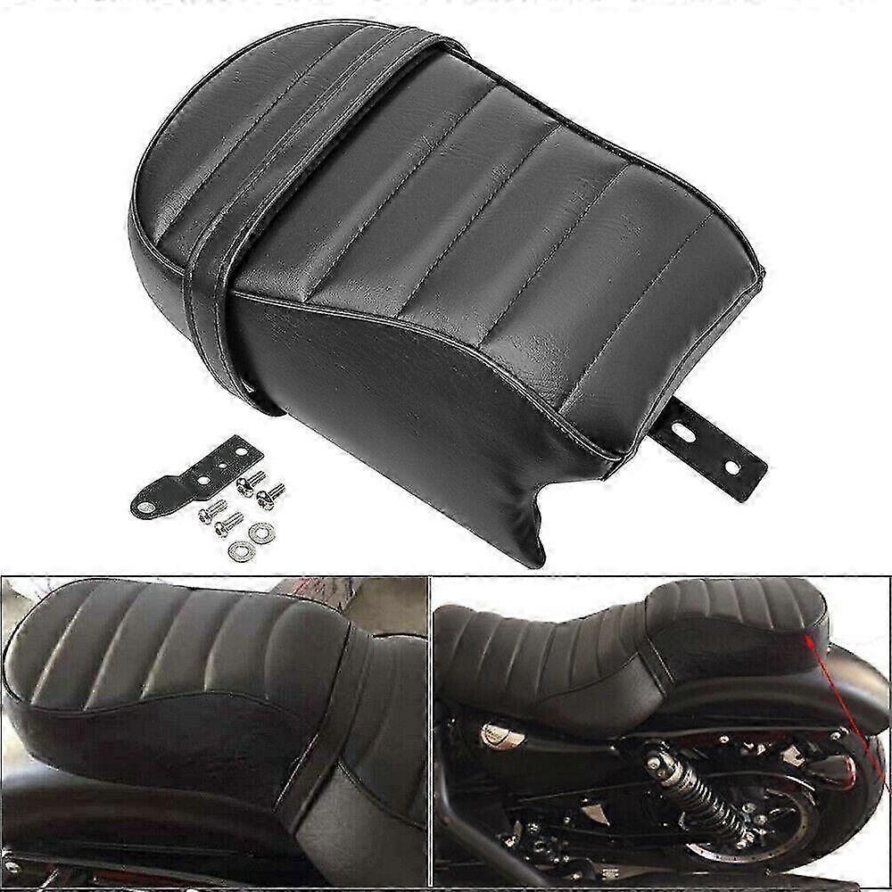 Black Leather Rear Passenger Seat Pillion Cushion Suitable for Certain Brand Motorcycle Models from 2016 to 2022