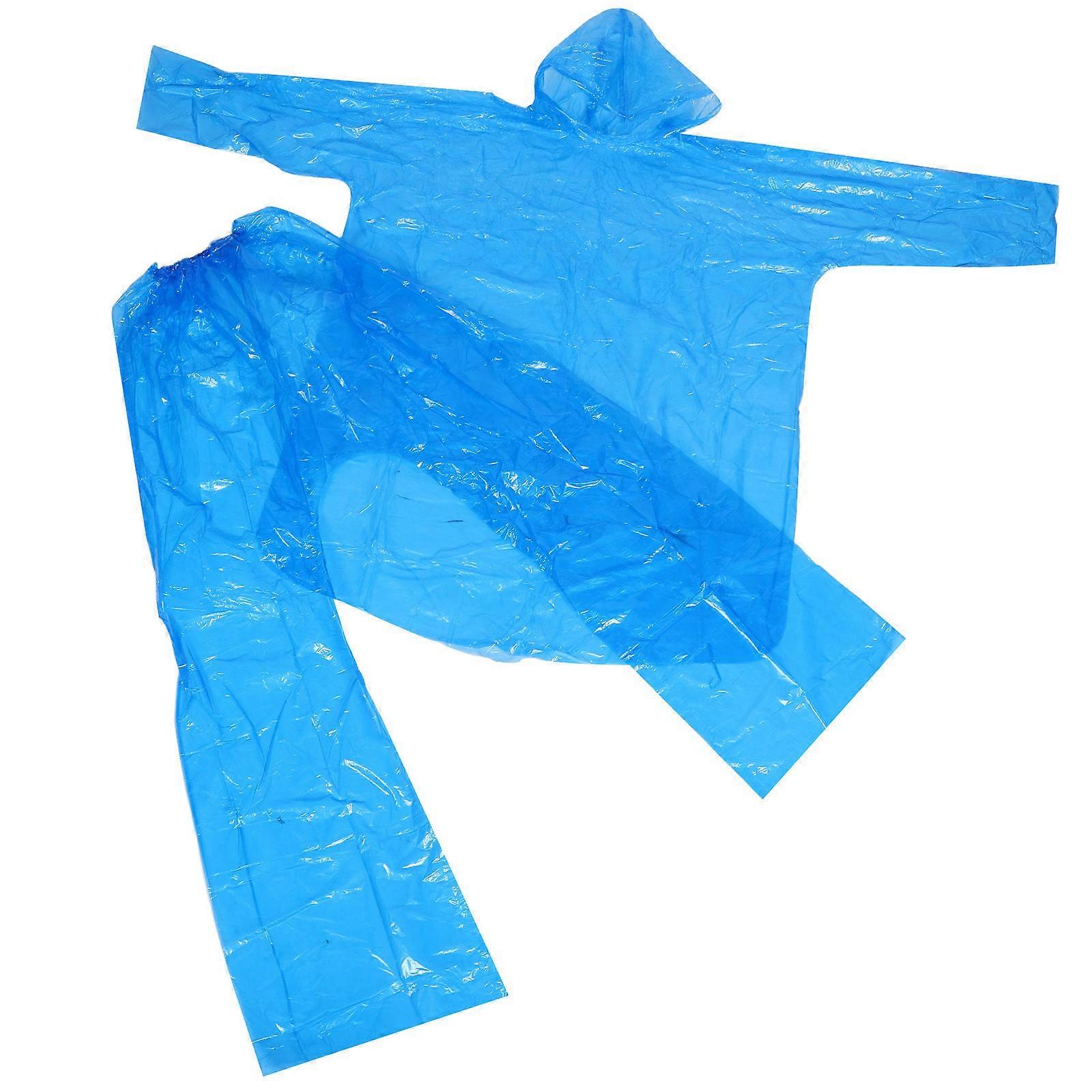 Disposable Rain Coat Separate Top and Bottom For Rafting Transparent 3 Sets