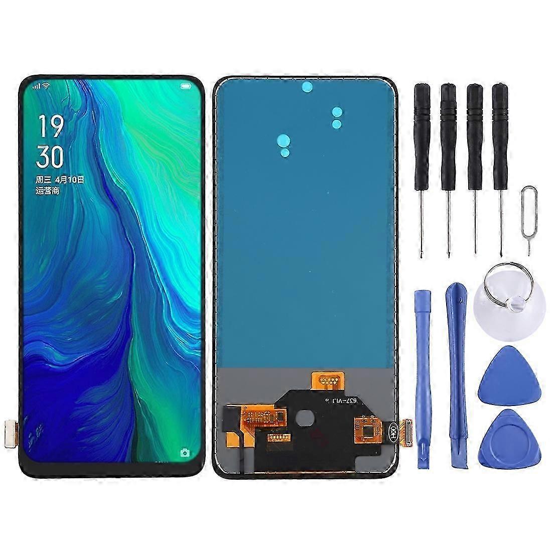 For OPPO Reno 5G TFT LCD Touch Screen Digitizer Full Assembly Without Fingerprint Sensor