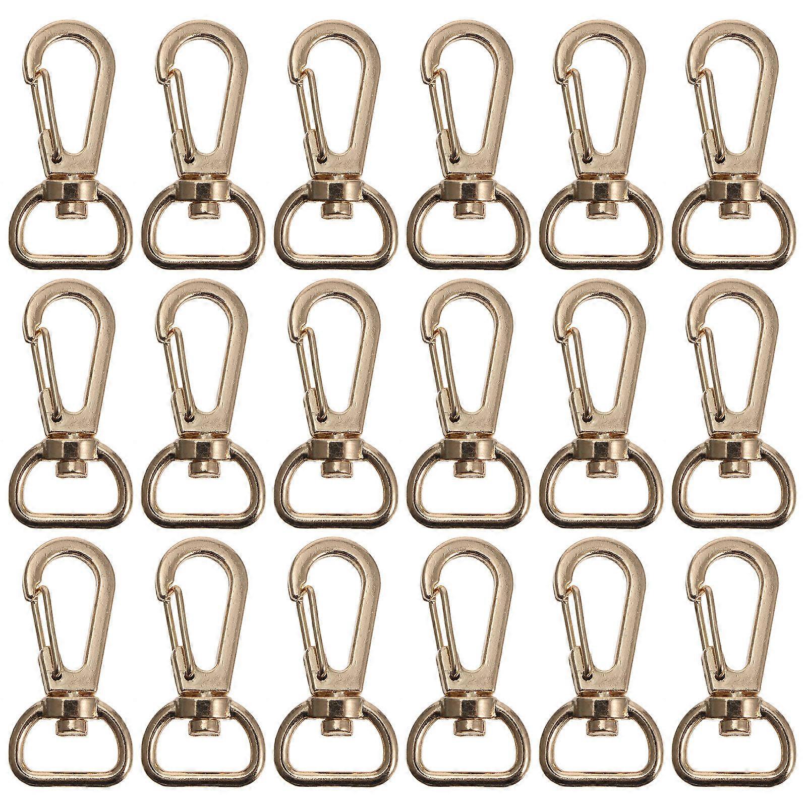 20pcs Durable Alloy Hanging Buckles for Bag Keychains, Easy Install Luggage Clasps for DIY Projects, Smooth & Safe Accessory