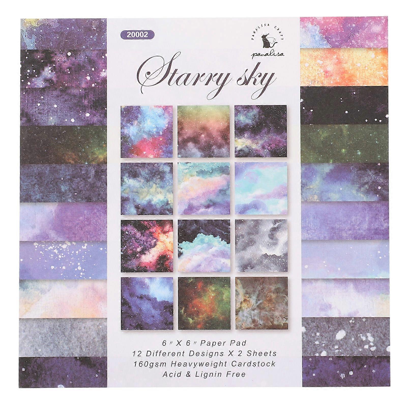 Decorative Craft Paper Square Diy Album Papers Assorted Color 15.5x15.5cm present Making 12Pcs