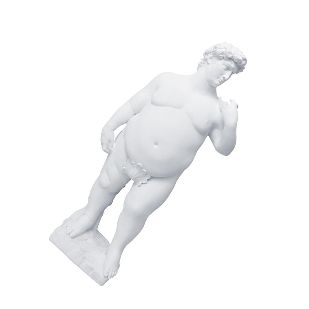 David Statue Made of Synthetic Resin for Home Decor White Color Great for Desk or Shelf 1pc