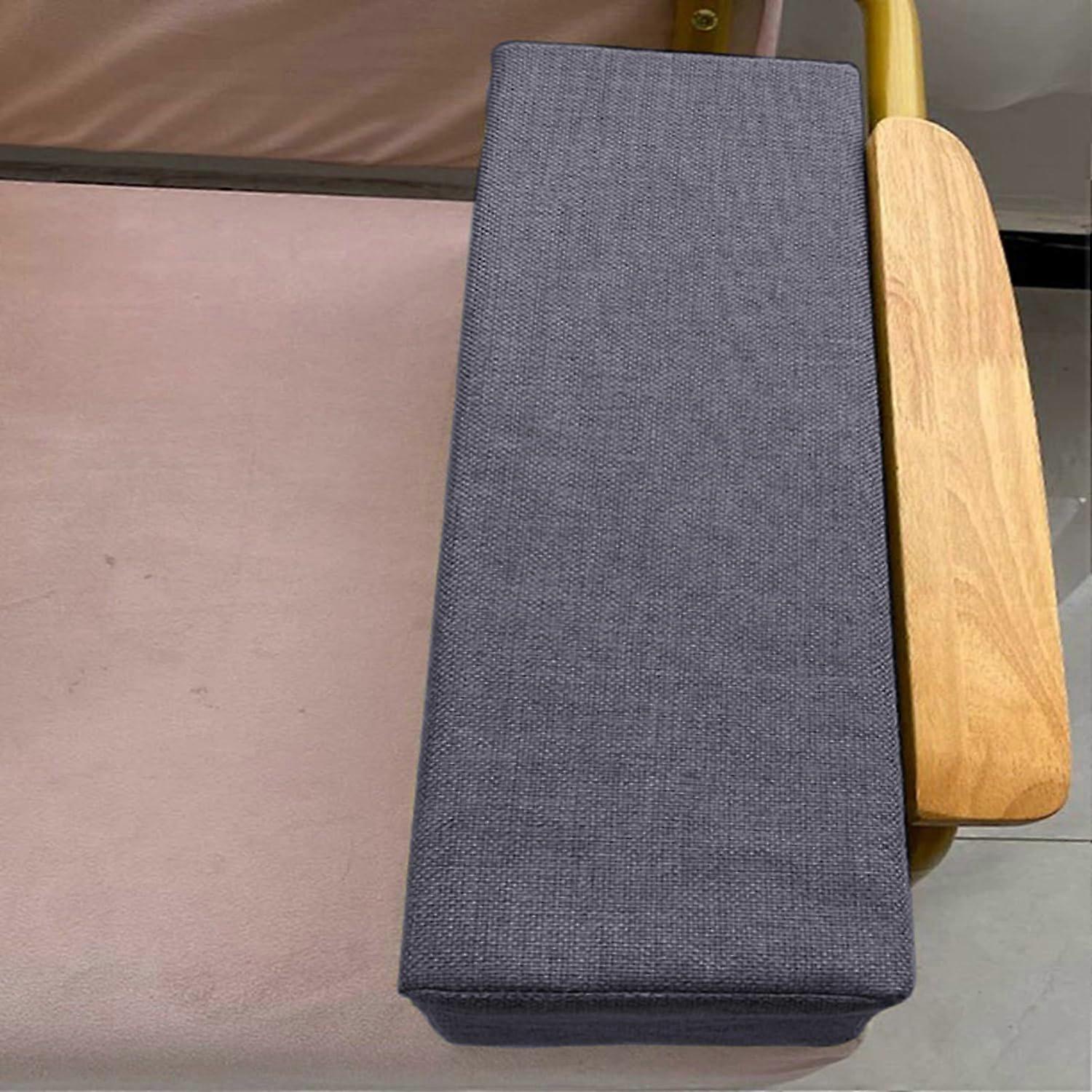 Dark Grey L Shaped Couch Armrest Cushion 20x20x120cm Long Support for Sofa Comfort and Modern Style
