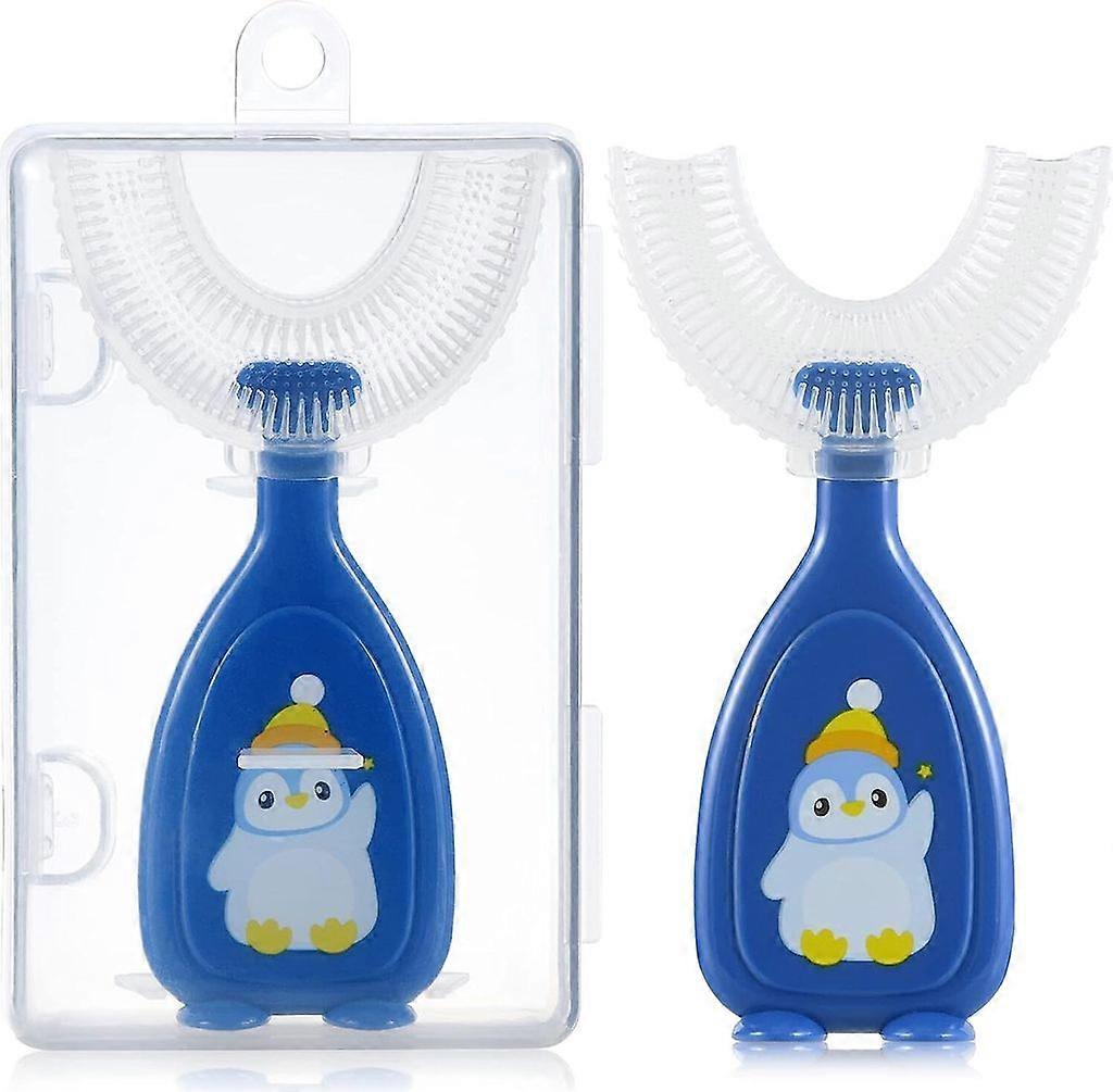 Children's U-Shaped Toothbrush with Replaceable Head and Box
