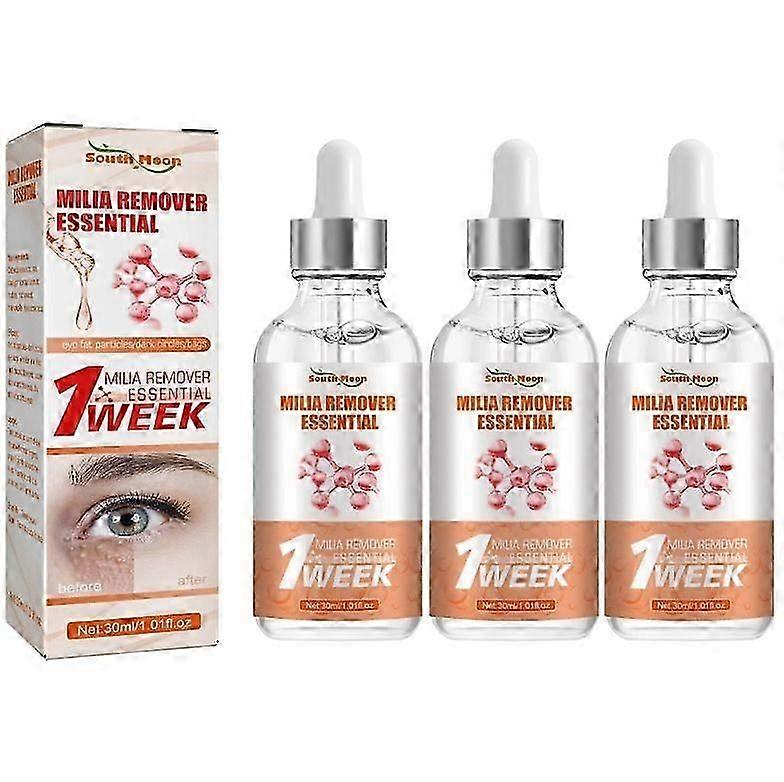 1/2/3PCS Milia Remover Essential Eye Serum Effective Removes Fat Granules Eye Bags Anti-particles Puffiness Improve Dark Cicle 30ml