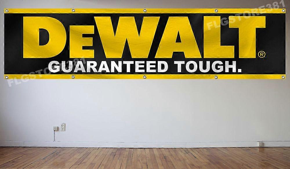 أدوات DeWalt راية العلم 2x8 قدم ديكور الحائط المرآب متجر رجل كهف جديد كبير راية FTRSE593
