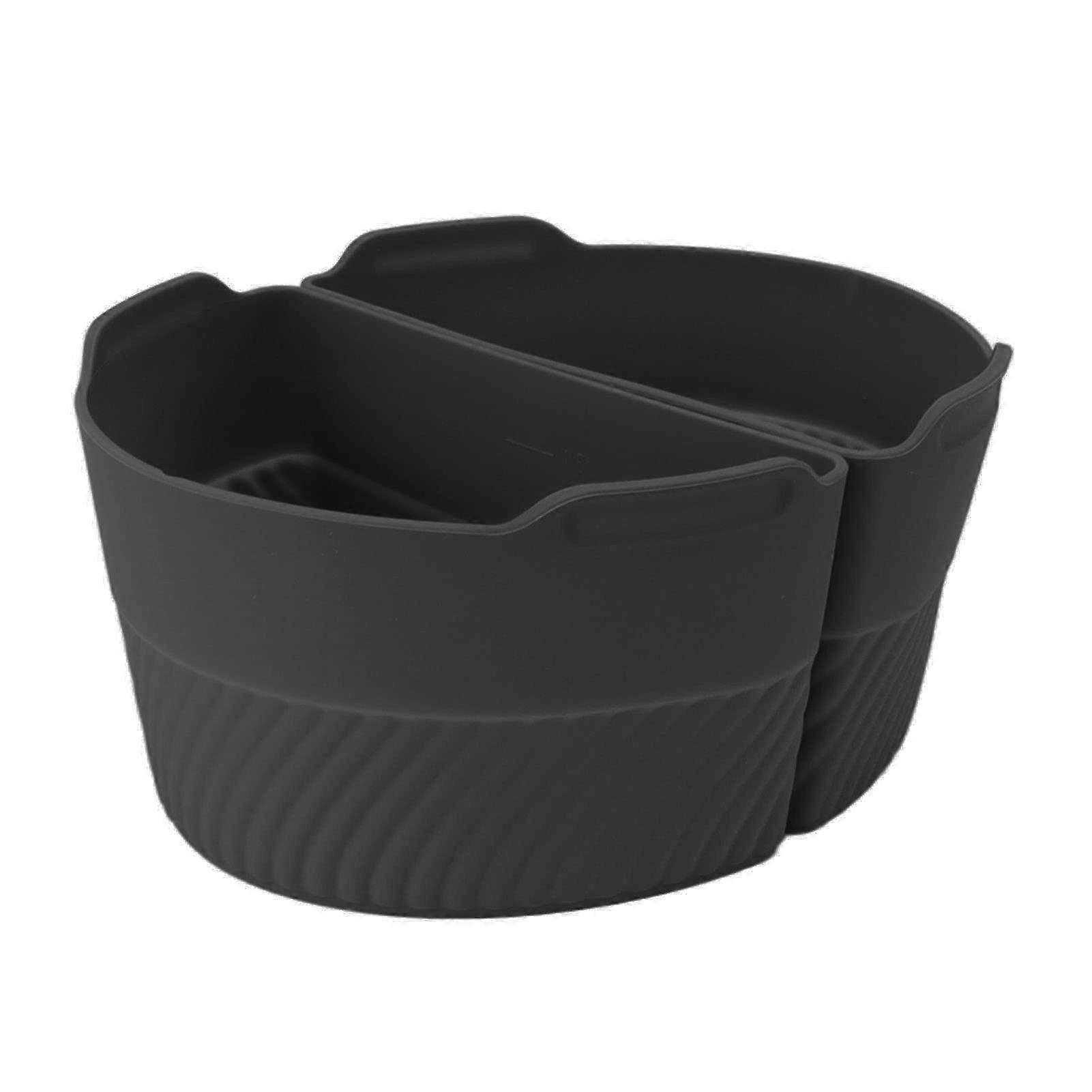 Silicone Insert Slow Cooker, 6 Quart, Reusable Slow Cooker Separator 6 Quart Pot, Kitchen Accessories (Black)