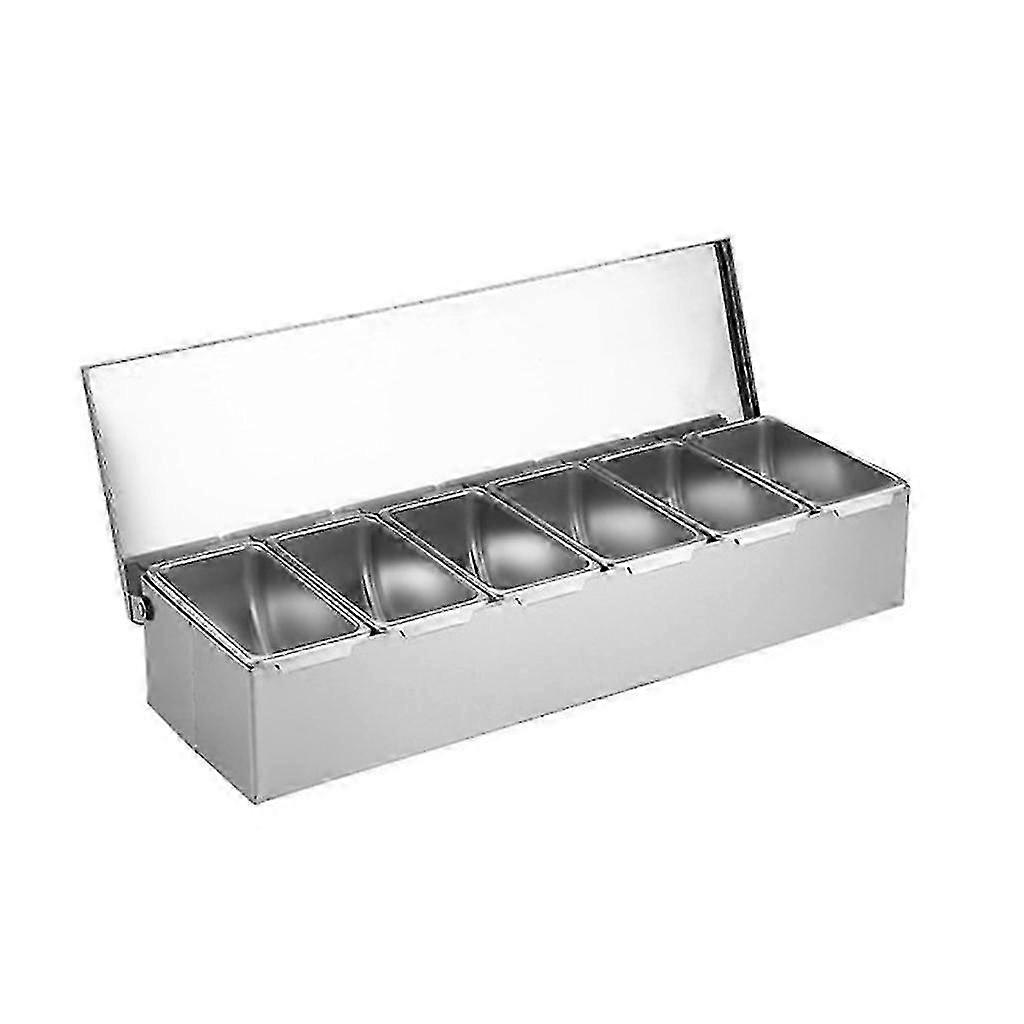 Stainless Steel Seasoning Box Suitable for Professional Chefs with Lid for Organized Storage and Easy Access