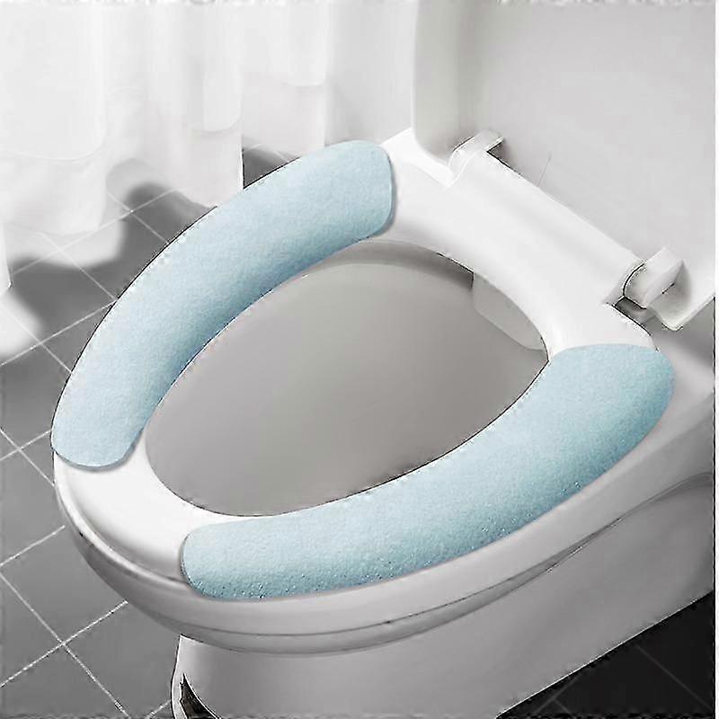 1 Pair Self-adhesive Toilet Seat Cover Pad Toilet Seat Cushion Universal Toilet Cover