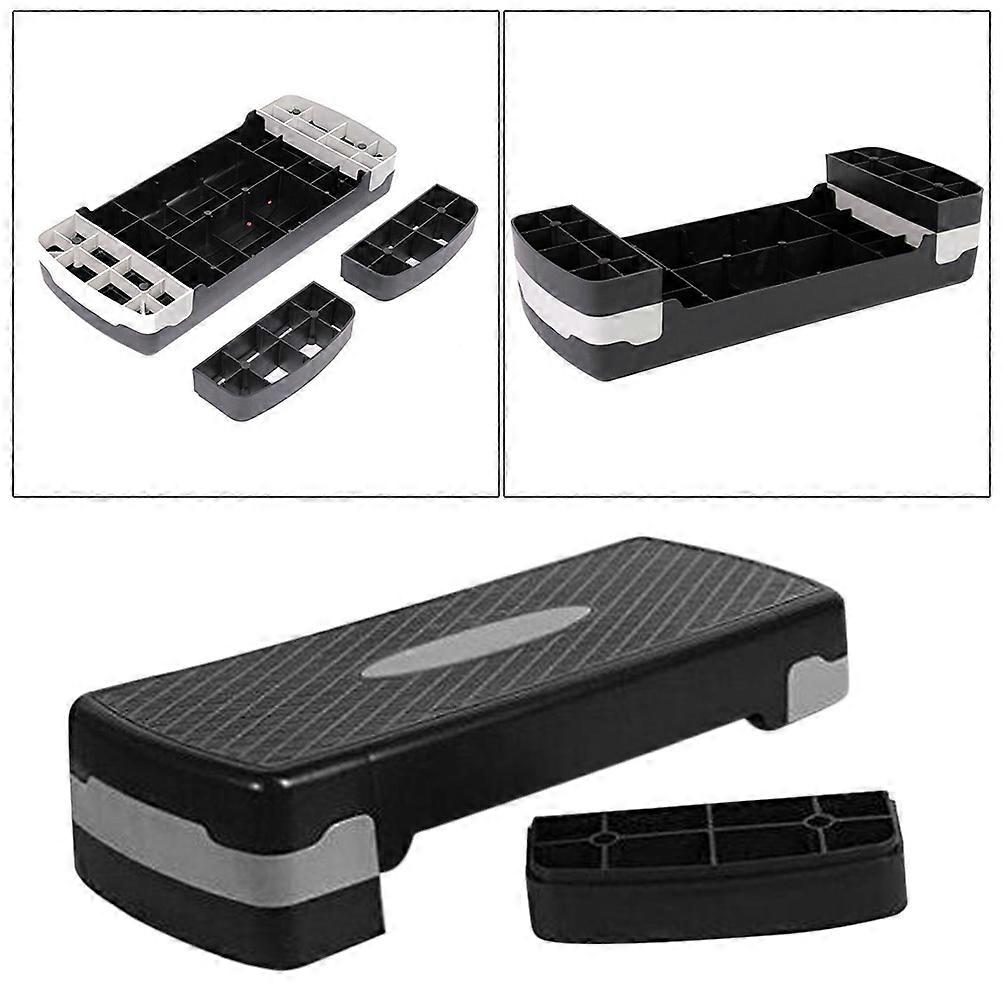 Step Aerobics Platform Exercise Stepper Home Use Black 68 x 28.5 x 10 Cm Anti-Slip Surface 1Pack