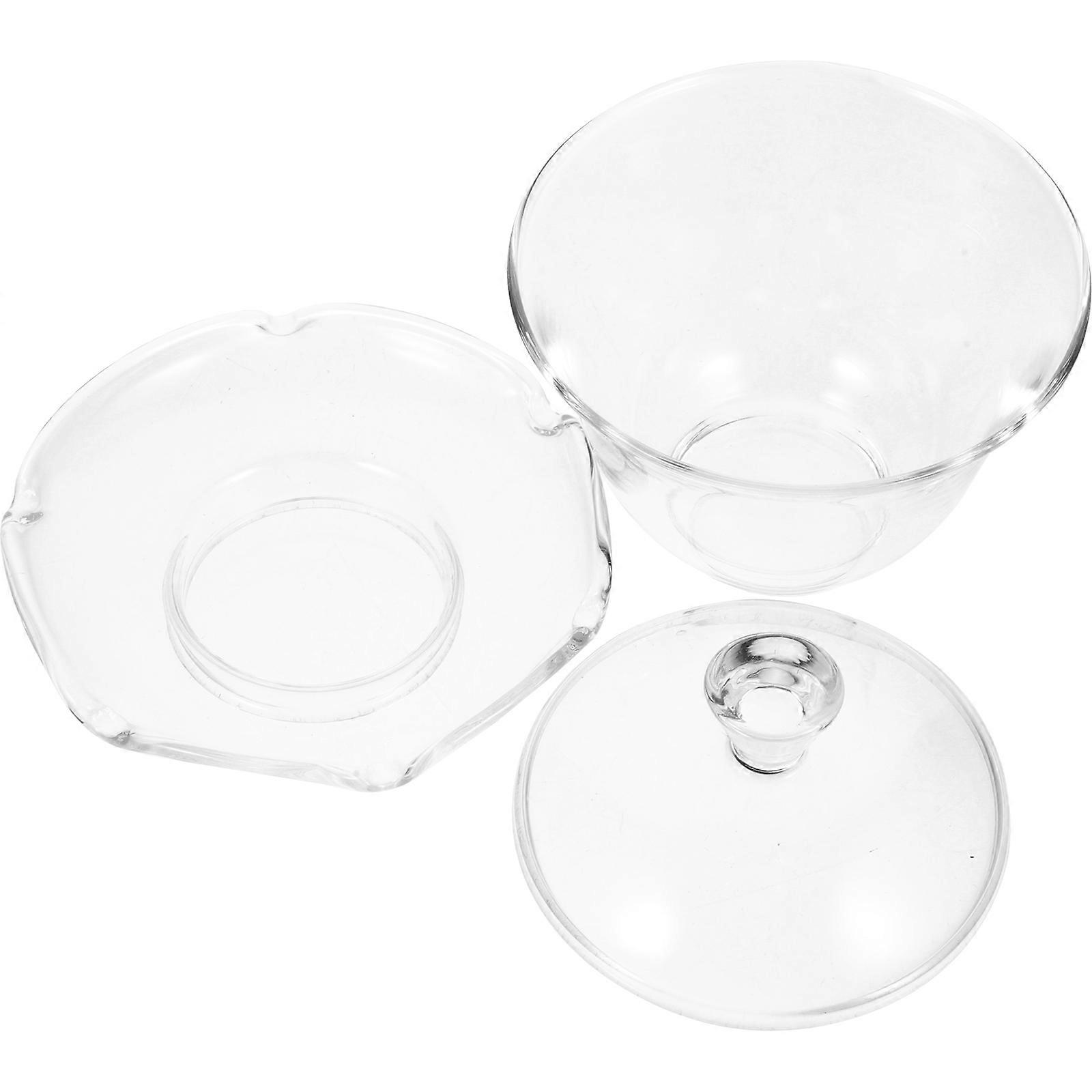 Household Tea Cup Safe And Stable Glass Multi Function Teaware For Restaurant 1Set