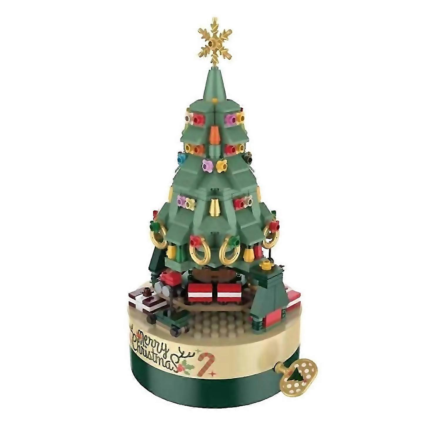 For Christmas Tree Music Box, Diy Christmas Tree Building Block Music Box
