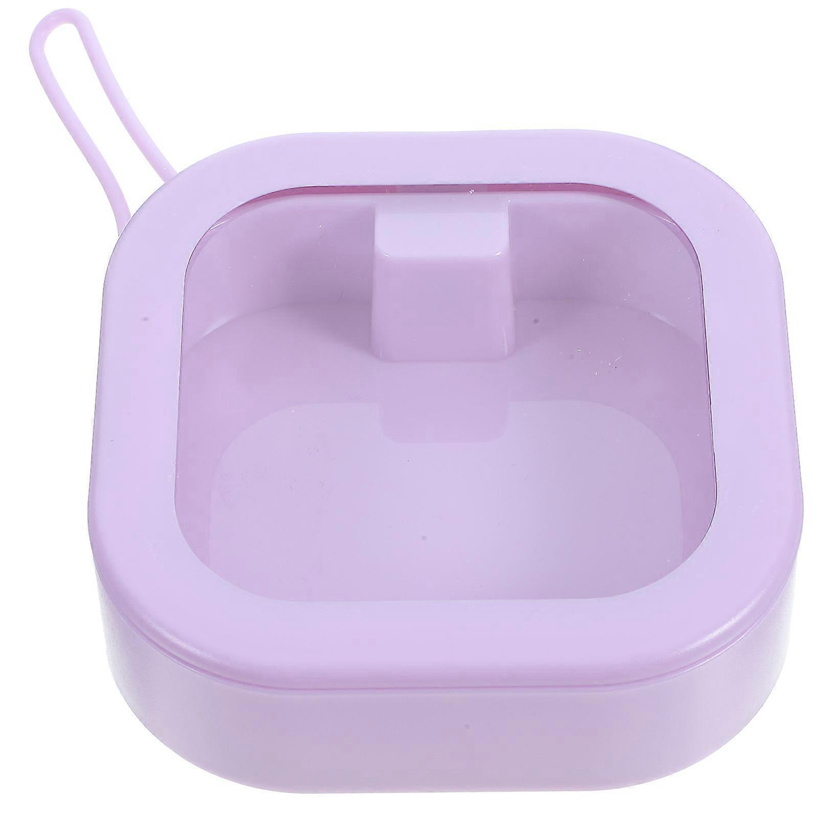 Hair Accessory Storage Jewelry Case Organization For Families Counter TPE Material 3.7×3.7×1.2in 1Pcs