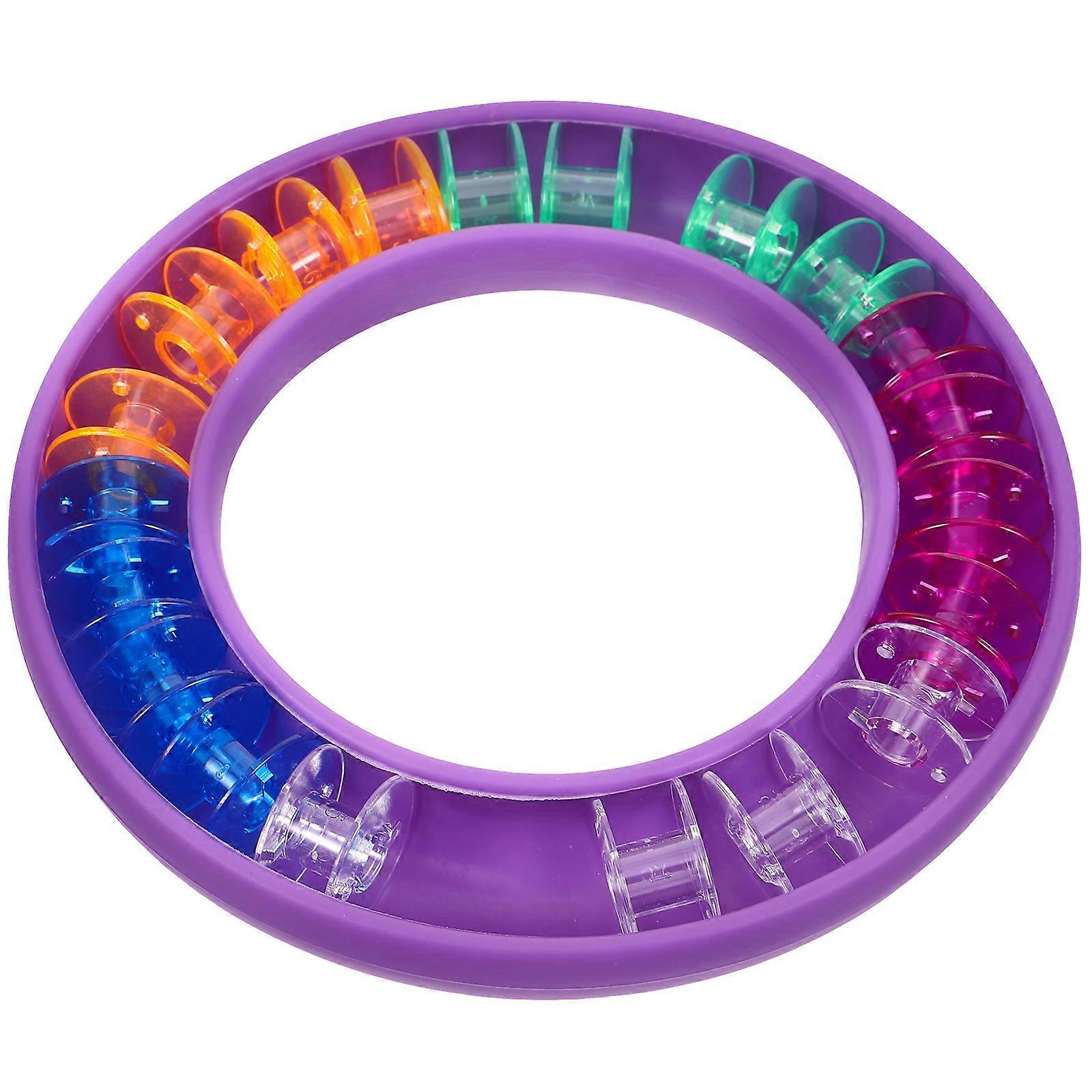 Plastic Sewing Box Thread Holder Professional Use Multi 13.00X13.00X2.00CM 1Set