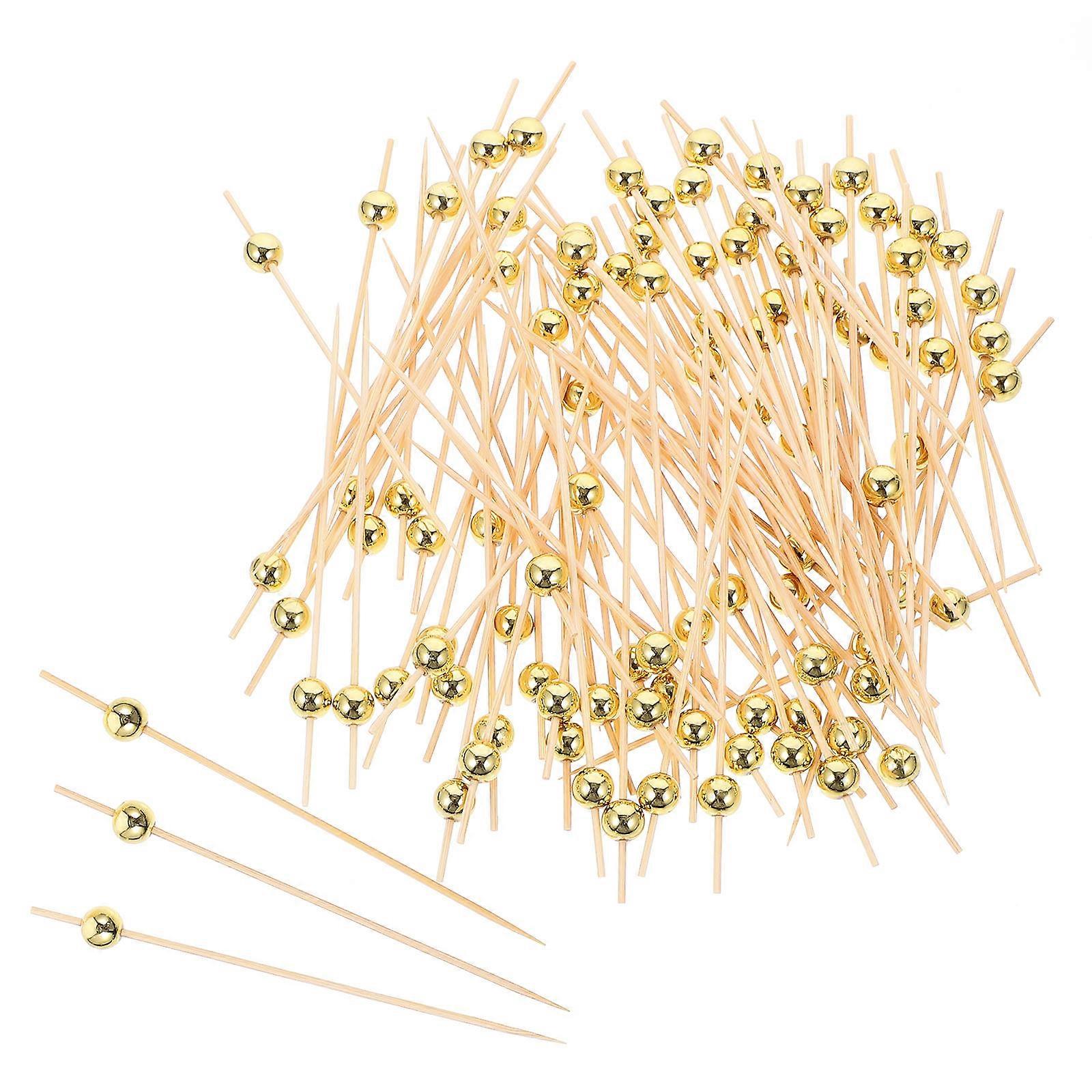 Bamboo Cocktails Sticks For Afternoon Tea Food Piercing 11.50X1.00X1.00CM 100Pcs