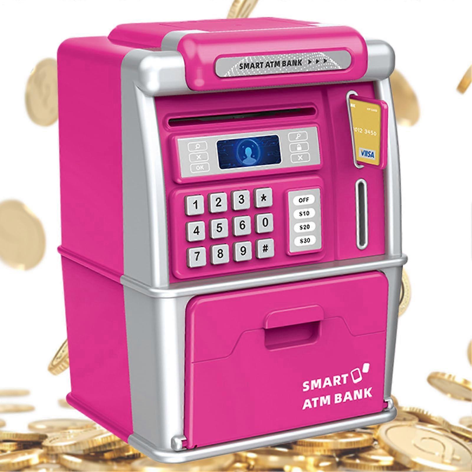 ATM Play Machine for Kids - Compact Banking Toy with Secure Code Locker, Interactive Coin Sorter, and Learning Features for Boys and Girls
