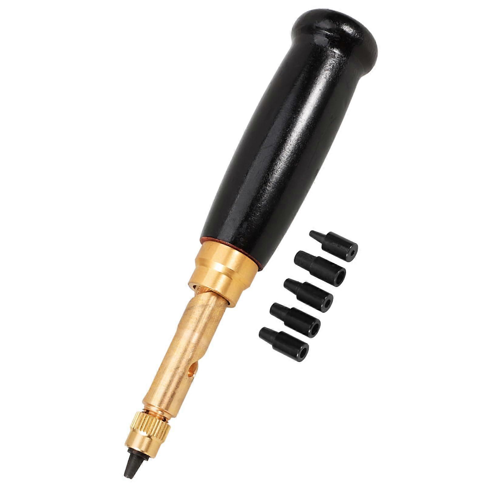 Adjustable Leather Hole Punch with Robust Metal Tool for Watch Straps, Bags, and Leatherworking for MultiLayer Materials