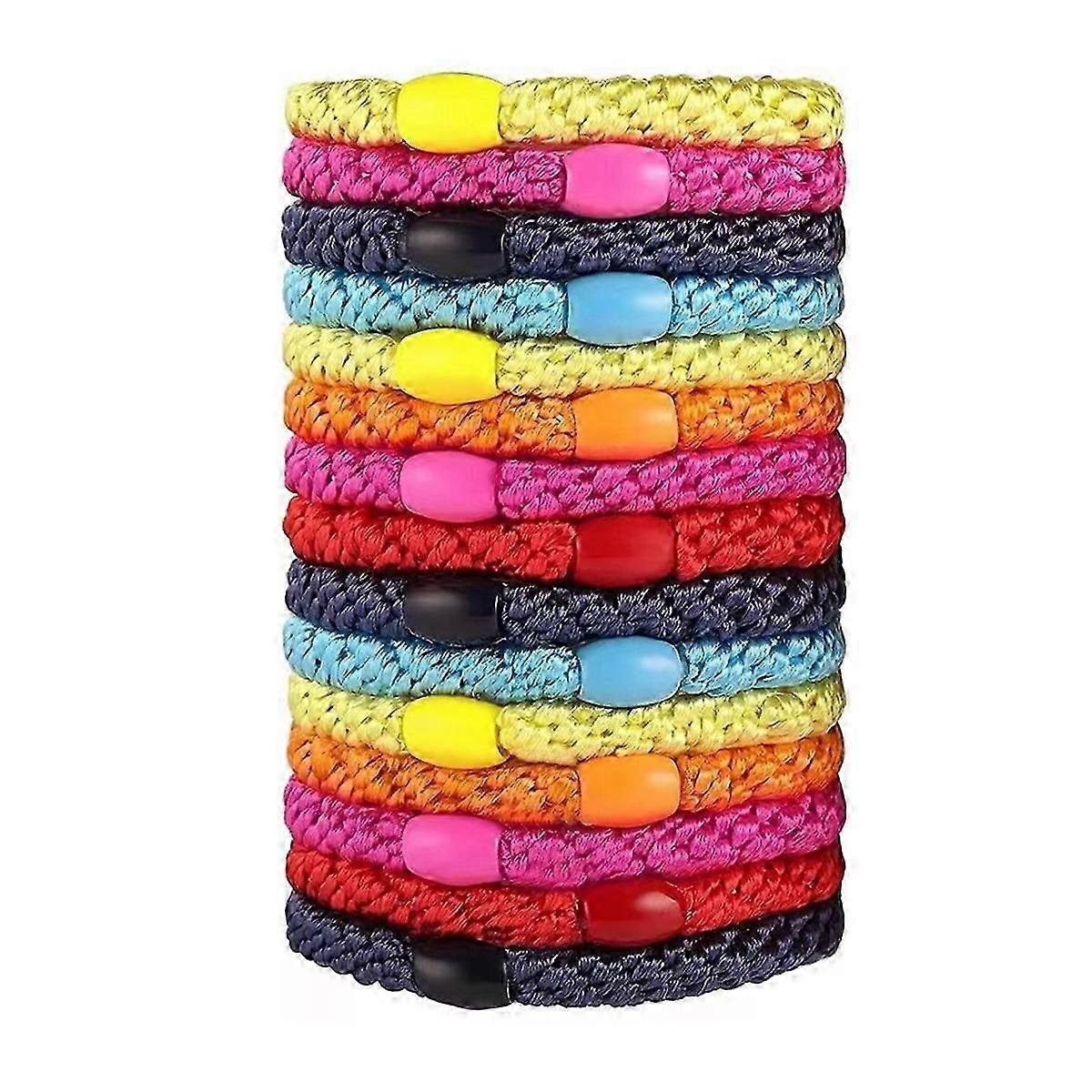 Elastiska hårsnoddar för kvinnor och flickor, 15-pack