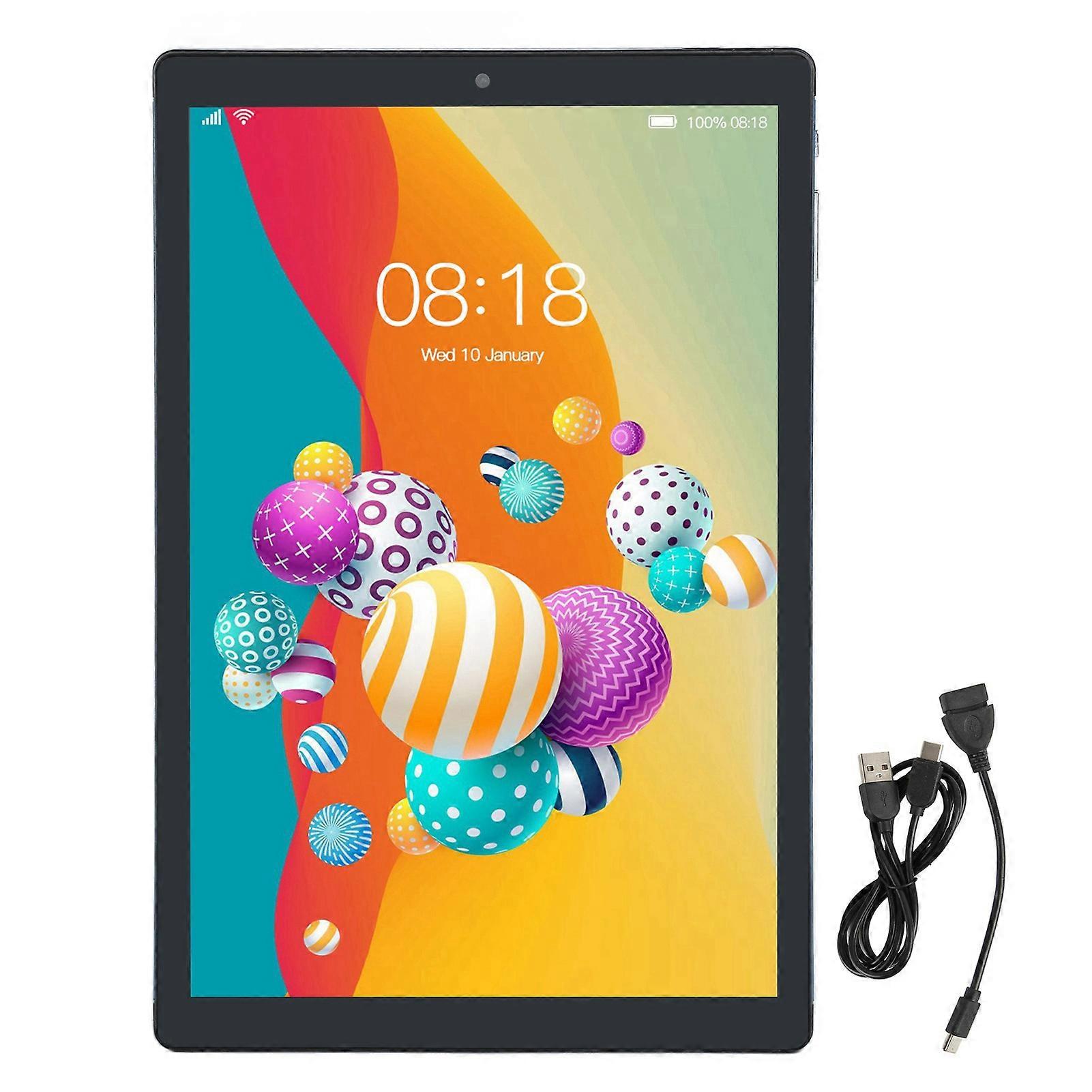 128GB 10.1 Inch Tablet with 10 Core CPU, 6GB RAM, 8800mAh Battery, 5G WiFi, Blue