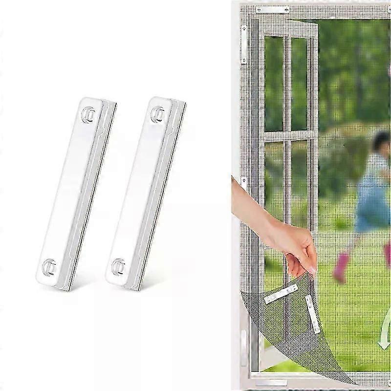 B97A-24PCS White Window Screening Europe No Punching Magnetic Retainer Window Screen Buckle Magnetic Screens Magnet Fixed