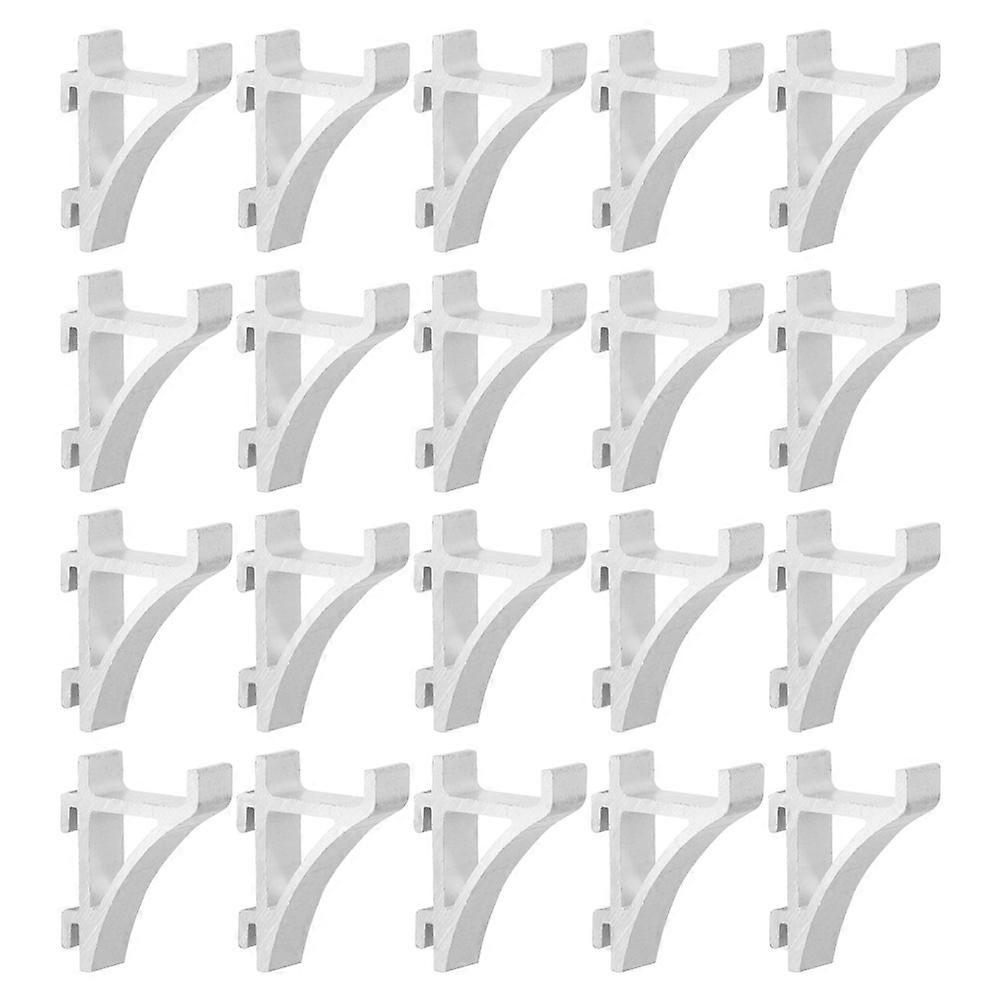 20pcs Aluminum Refrigerator Shelf Clips Cold Resistant Shelf Bracket Supports Efficient Storage Home Commercial Fridges Easy Installation Smooth