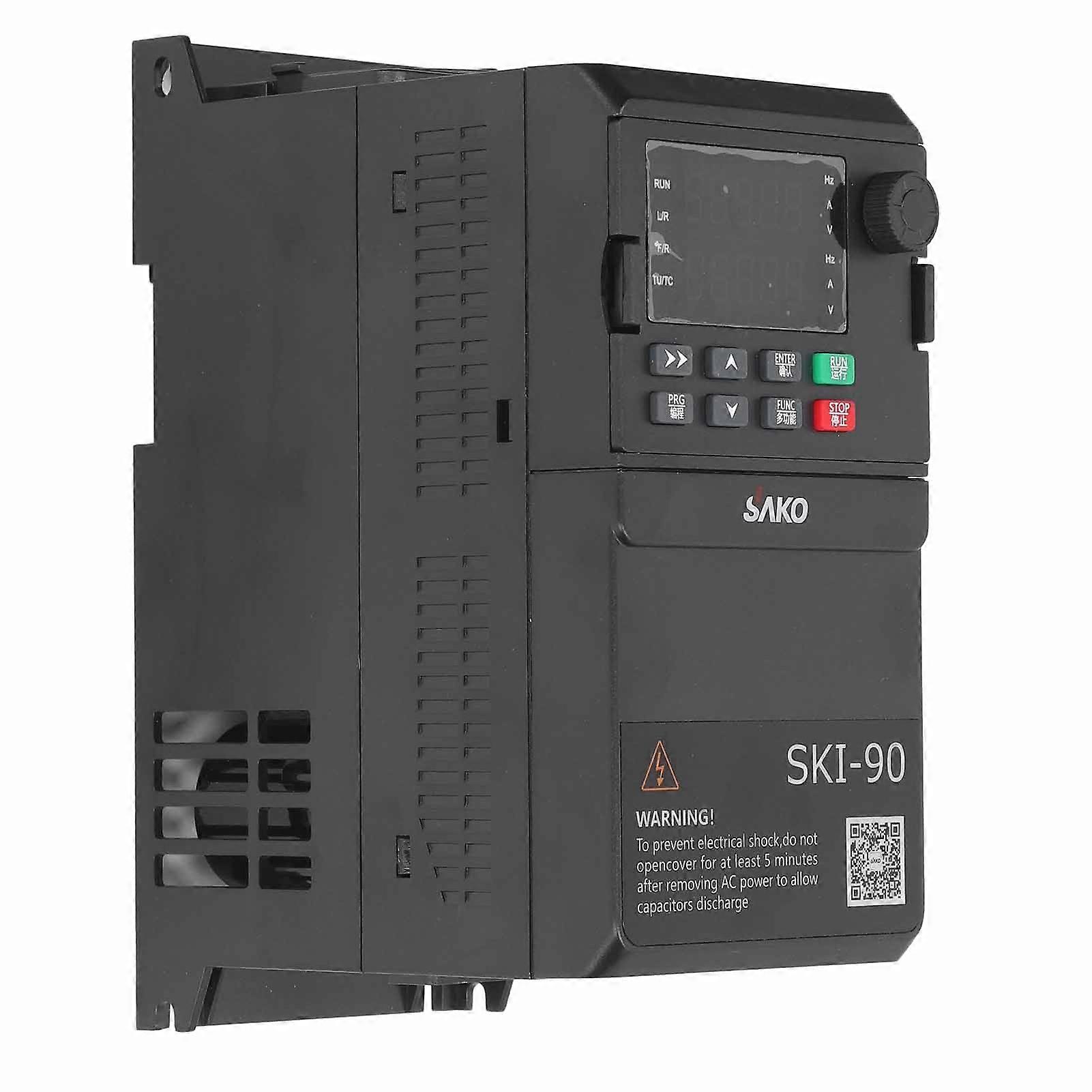 SAKO Vector Frequency Converter Heavy Duty Inverter 1PH AC220V Input 3PH AC0‑220V Output 0.75KW Universal VFD for Lathe