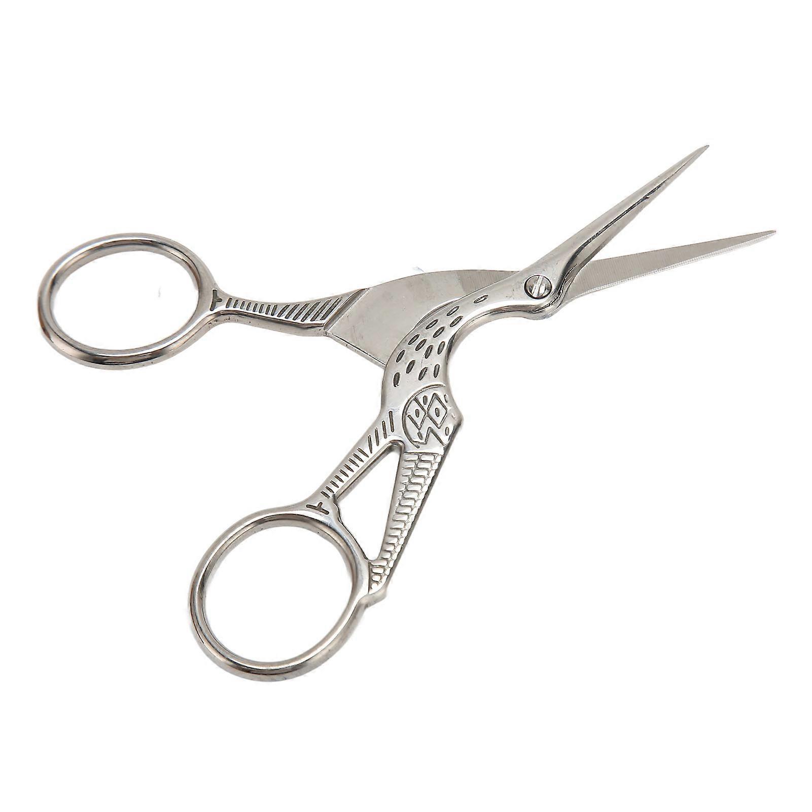 Vintage Embroidery Scissors Kit Portable Thimble Needle Complete Sewing Kit with Case for Embroidery Craft Art Work