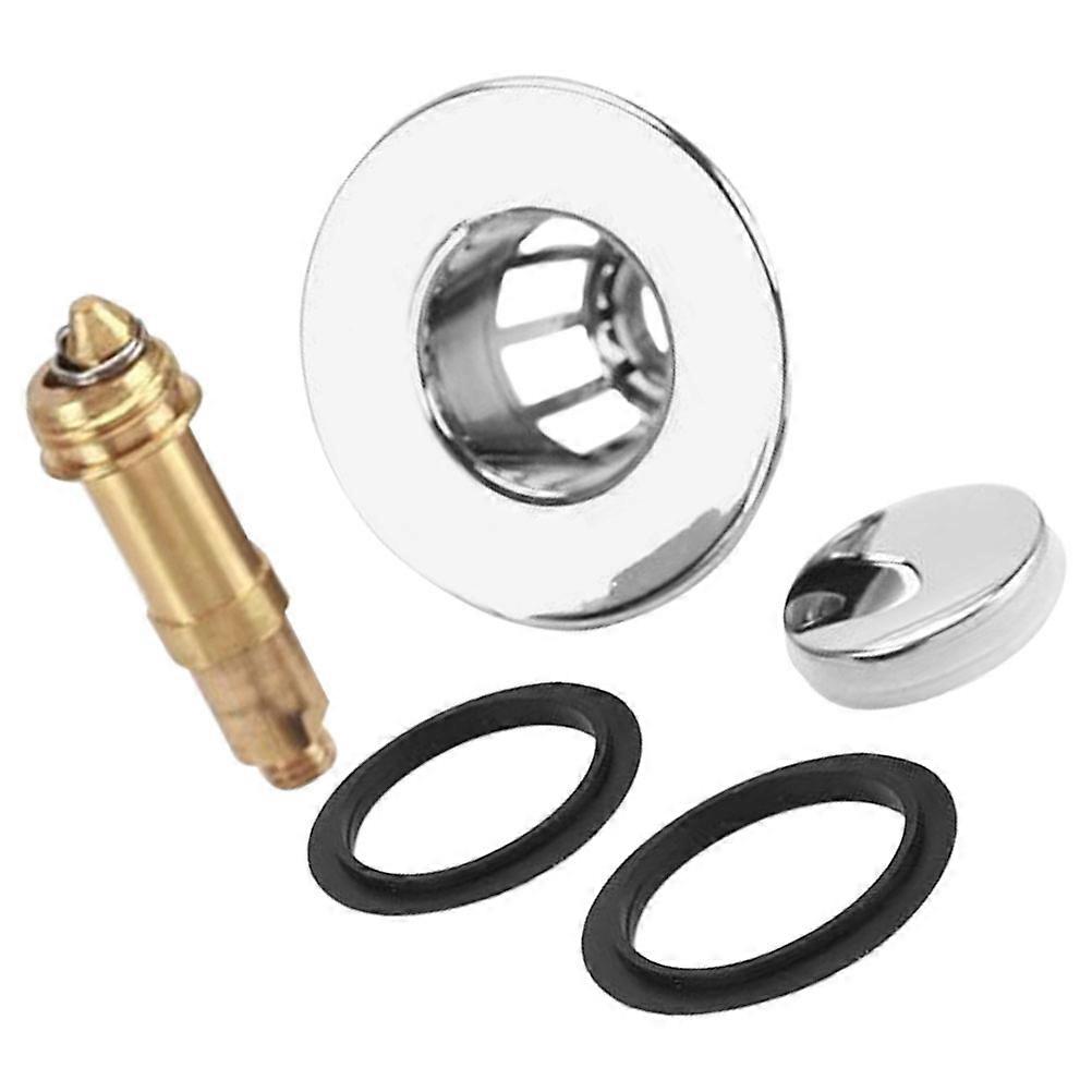 Silver Bathroom Sink Filter Universal Drain Strainer for Home Use ABS Copper Easy to .5 Inch