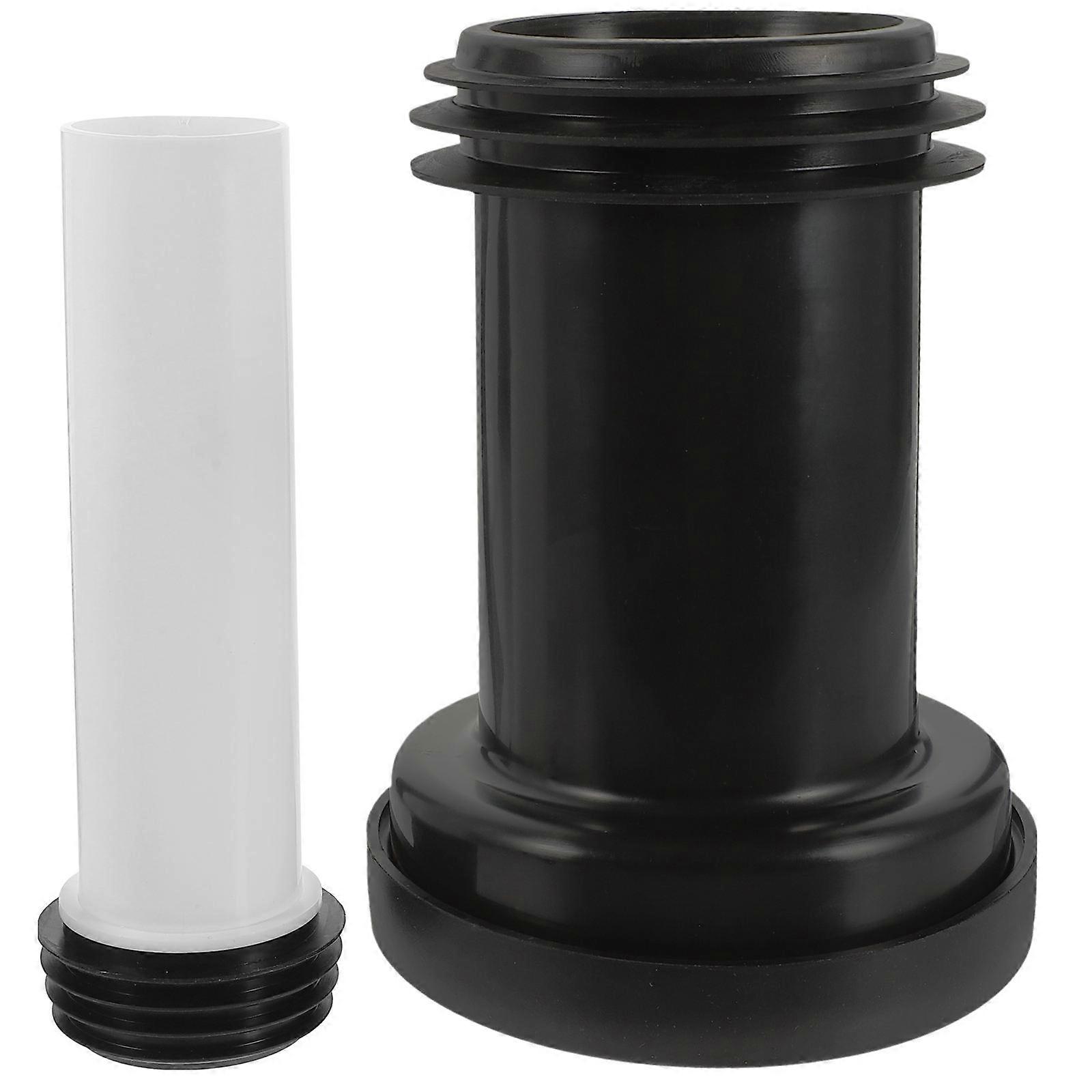 Toilet Drainage Connector Kit 2pcs, Thickened Water Flush Pipe for Easy Installation, Enlarged Inner for Efficient Discharge, Durable Design