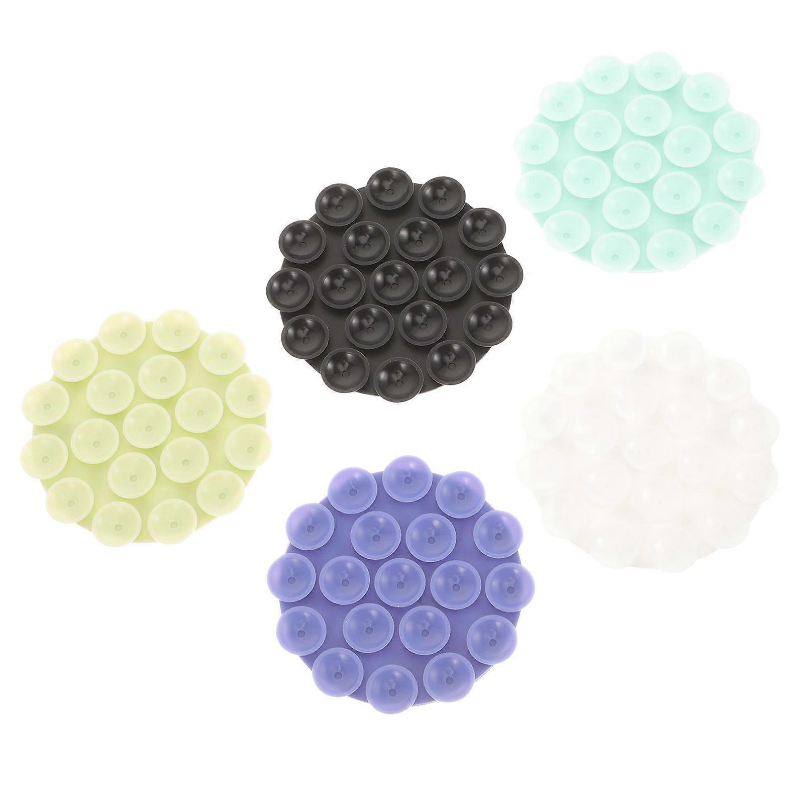 Silicone Suction Cup Phone Mount Hands-Free Car Mobile Accessory 5Pcs