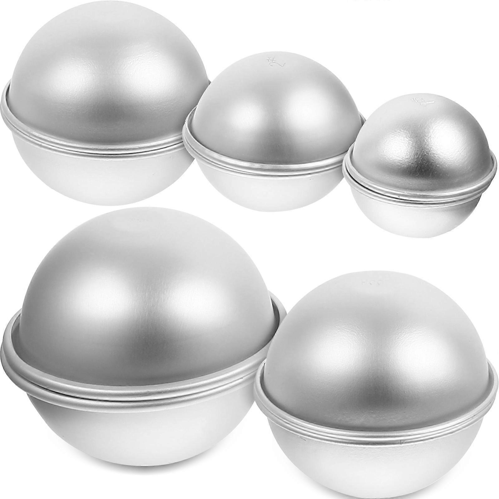 Pastry Baking Molds Aluminium Alloy Resistant to High Temperature 5 Pairs