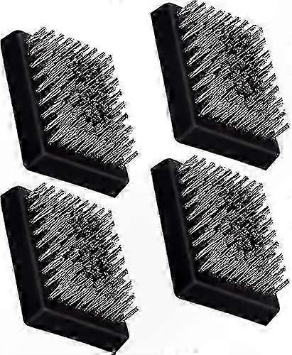 4-Pack Grill Brush Heads, Replaceable and Cordless, Compatible with Most BBQ Cleaners