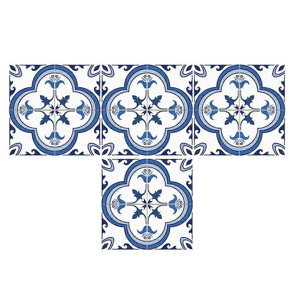 Decorative Tile Stickers PVC Material Living Room Wall Decal Assorted Color 30x30cm 4Pcs