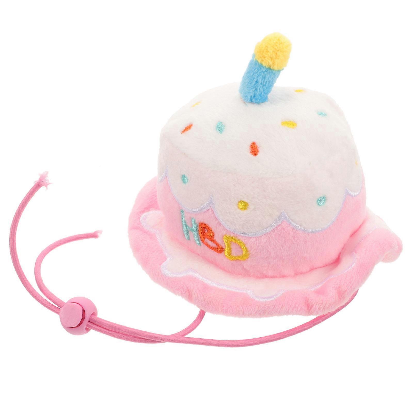 Birthday Party Dog Cap Adorable Pet Hat Costume Accessory For Pets 4.3×4.3×3.7in Plush 1Pack