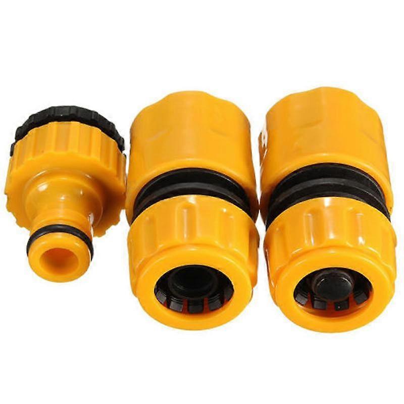 3Pcs Irrigation Hose Connector, Quick Water Connection Adapter Chuck