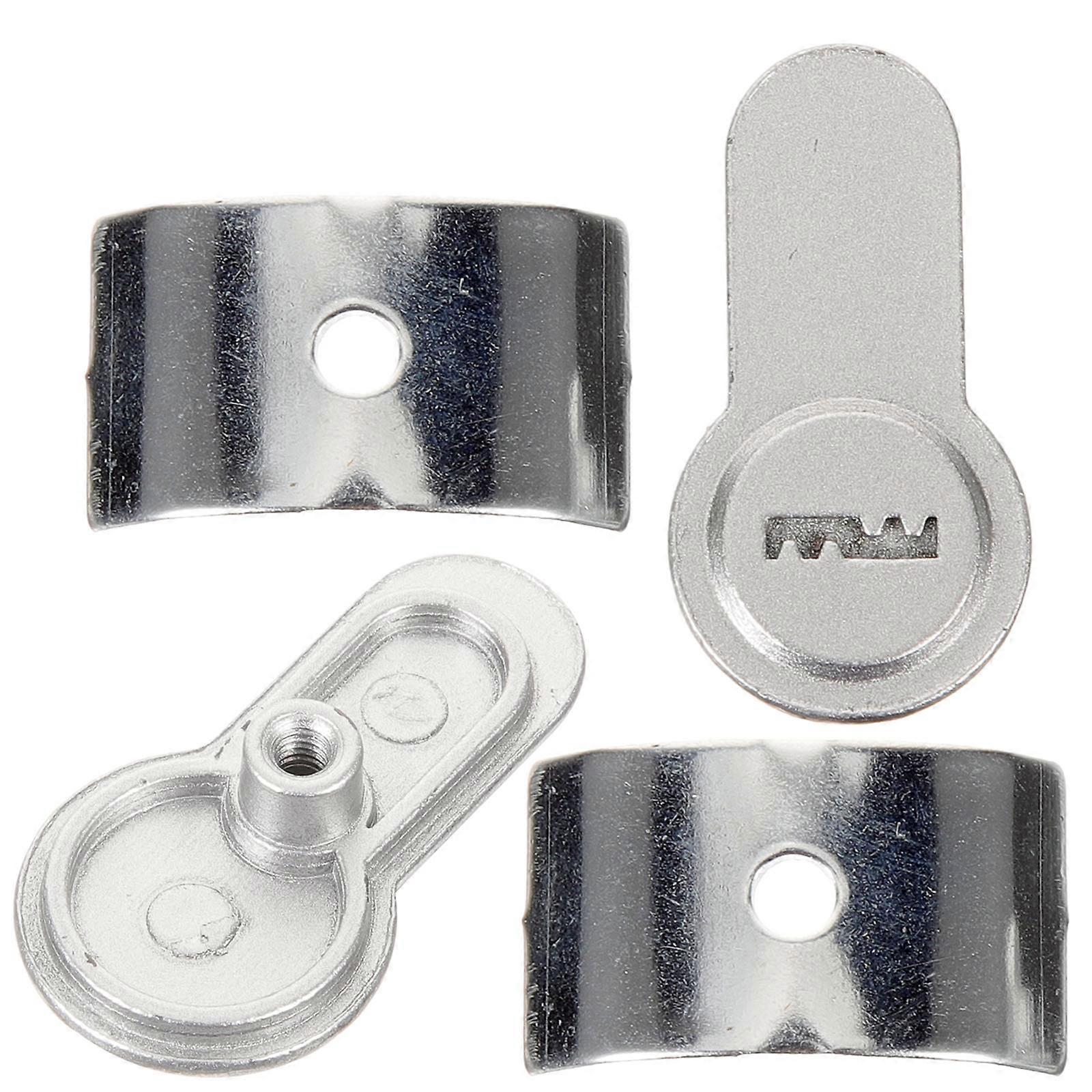 Metal False Lock Plates Replacement for Indoor Doors   2 Sets Faux Hasp Security Plates for Conference Rooms and Hall Security